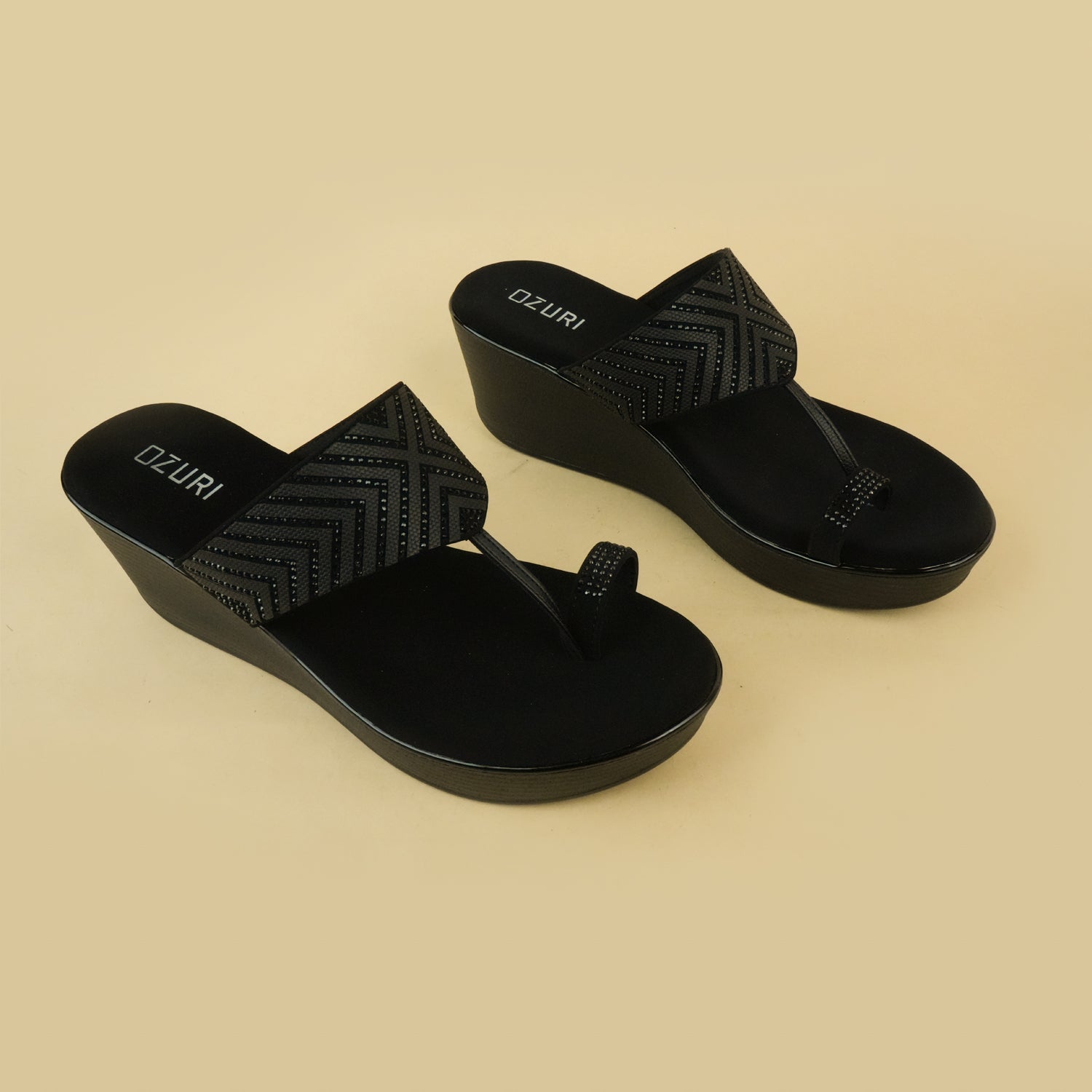 ABIRA One Toe Wedge Heel Sandals