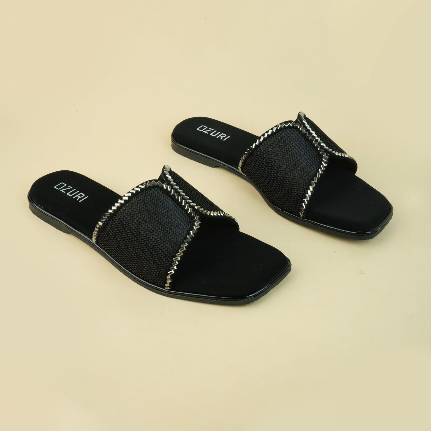 Skylar Knitted Embellished Flats