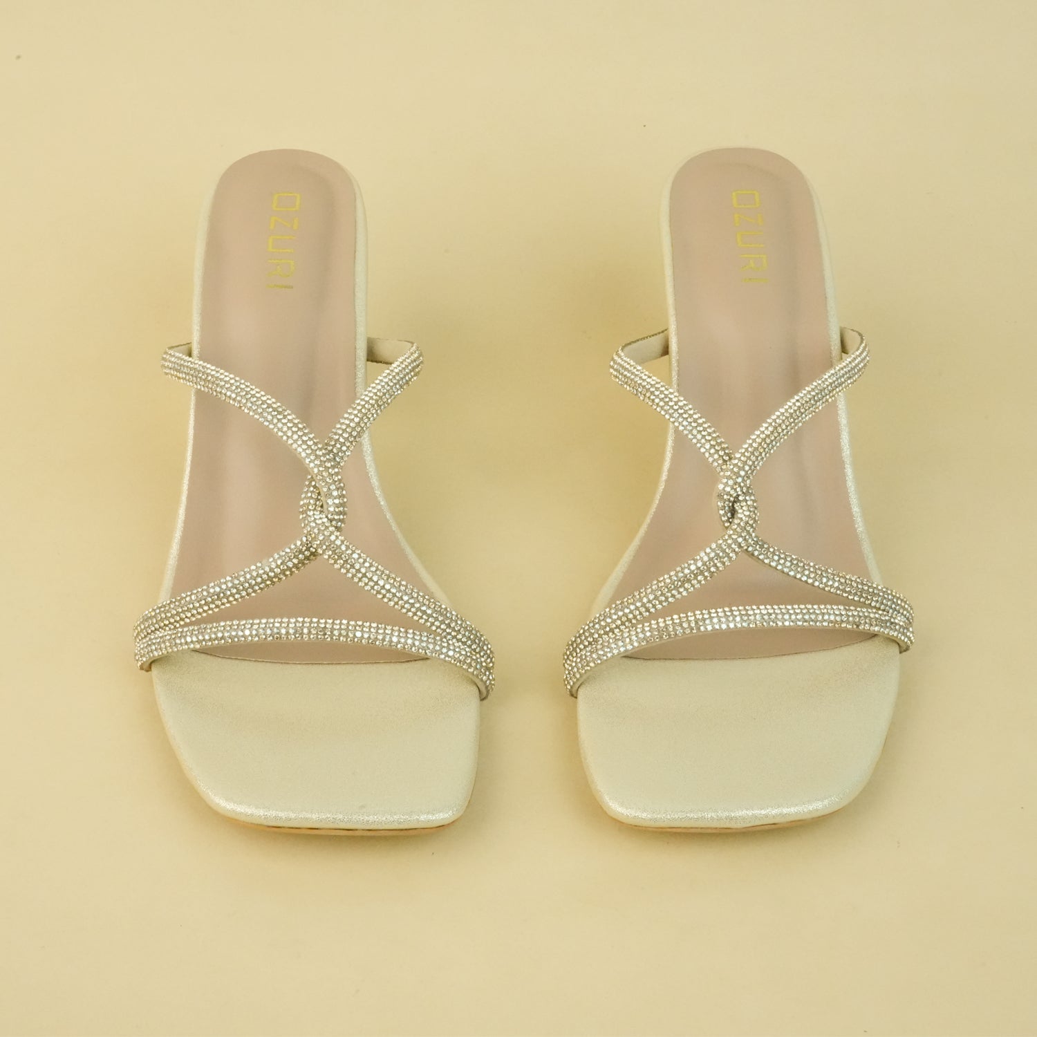 JANE Embellished Block Heel Sandals