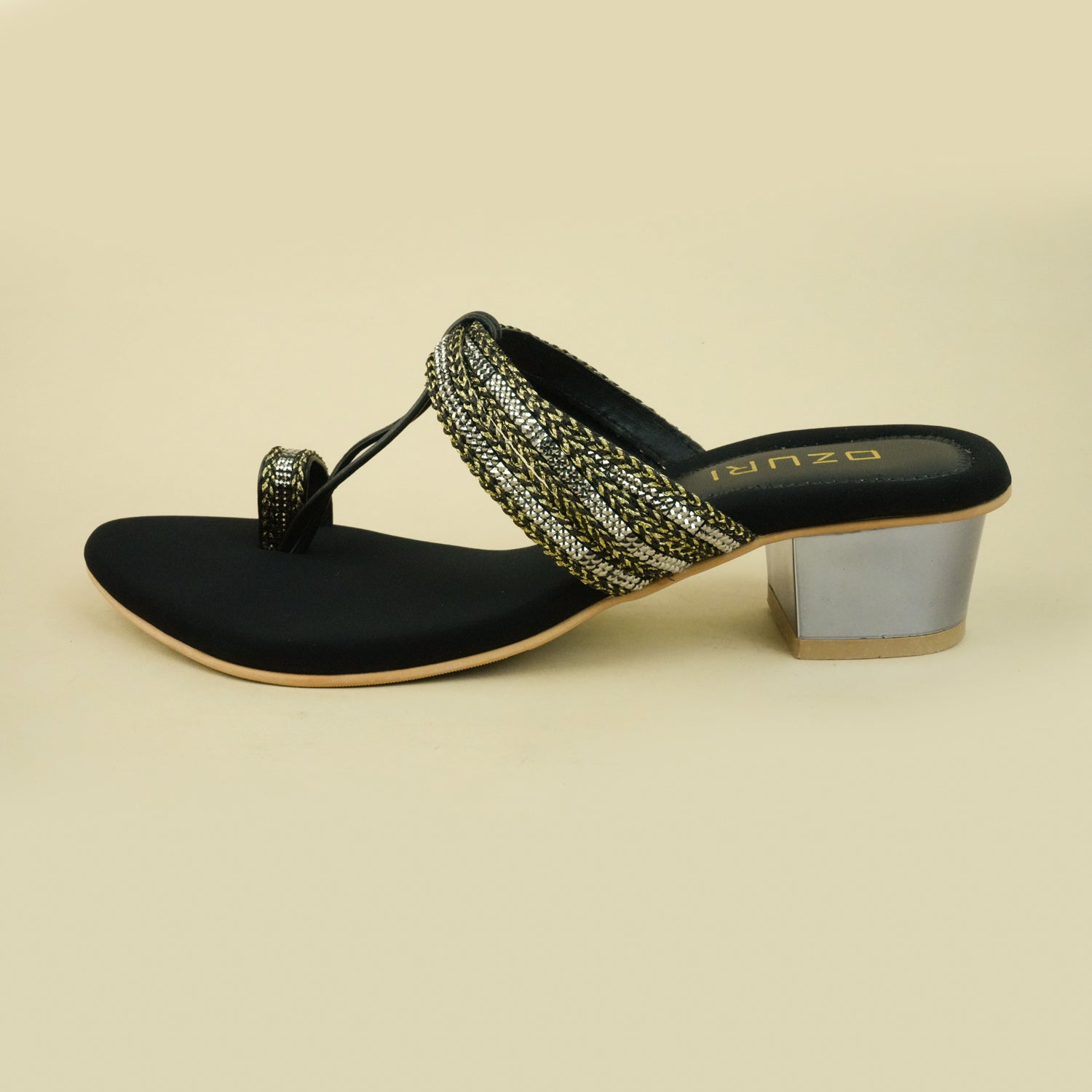 Kailani Embellished Low Block Heels