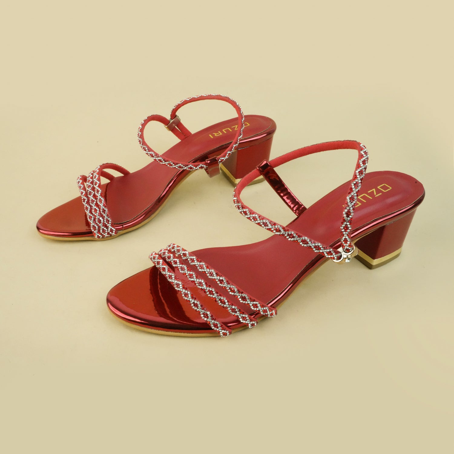 Kimberly Embellished Strappy Heels