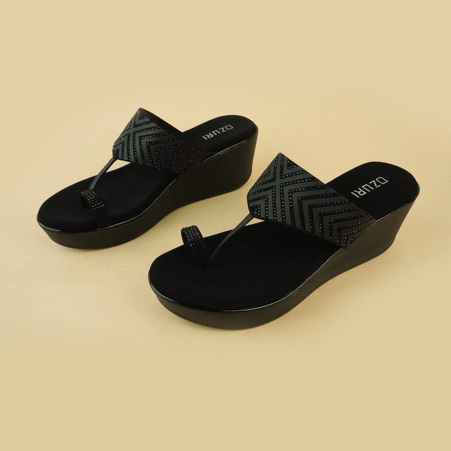 ABIRA One Toe Wedge Heel Sandals
