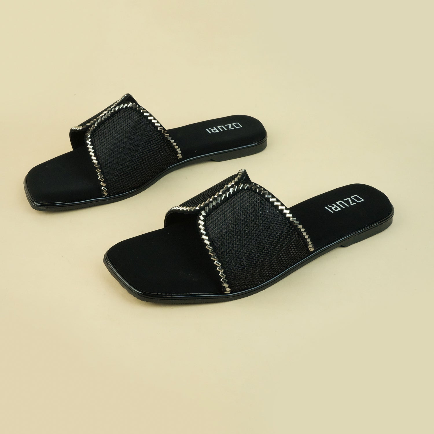 Skylar Knitted Embellished Flats