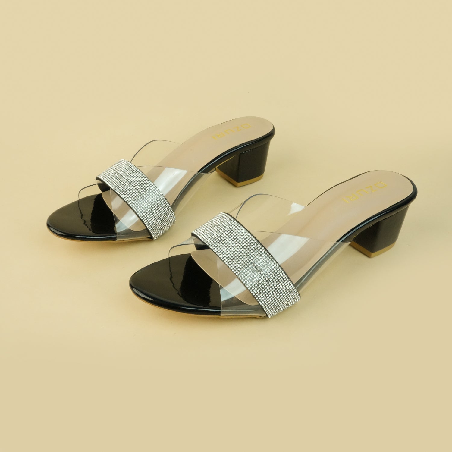 FINLEY Slip-On Block Heel Sandals