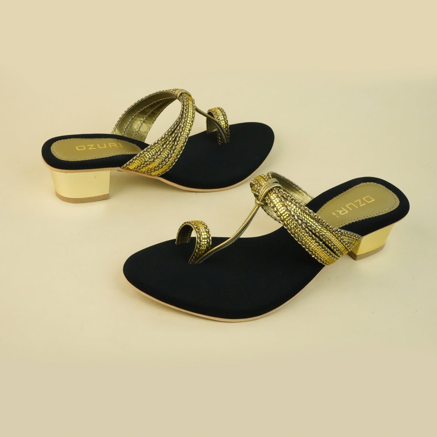 Kailani Embellished Low Block Heels