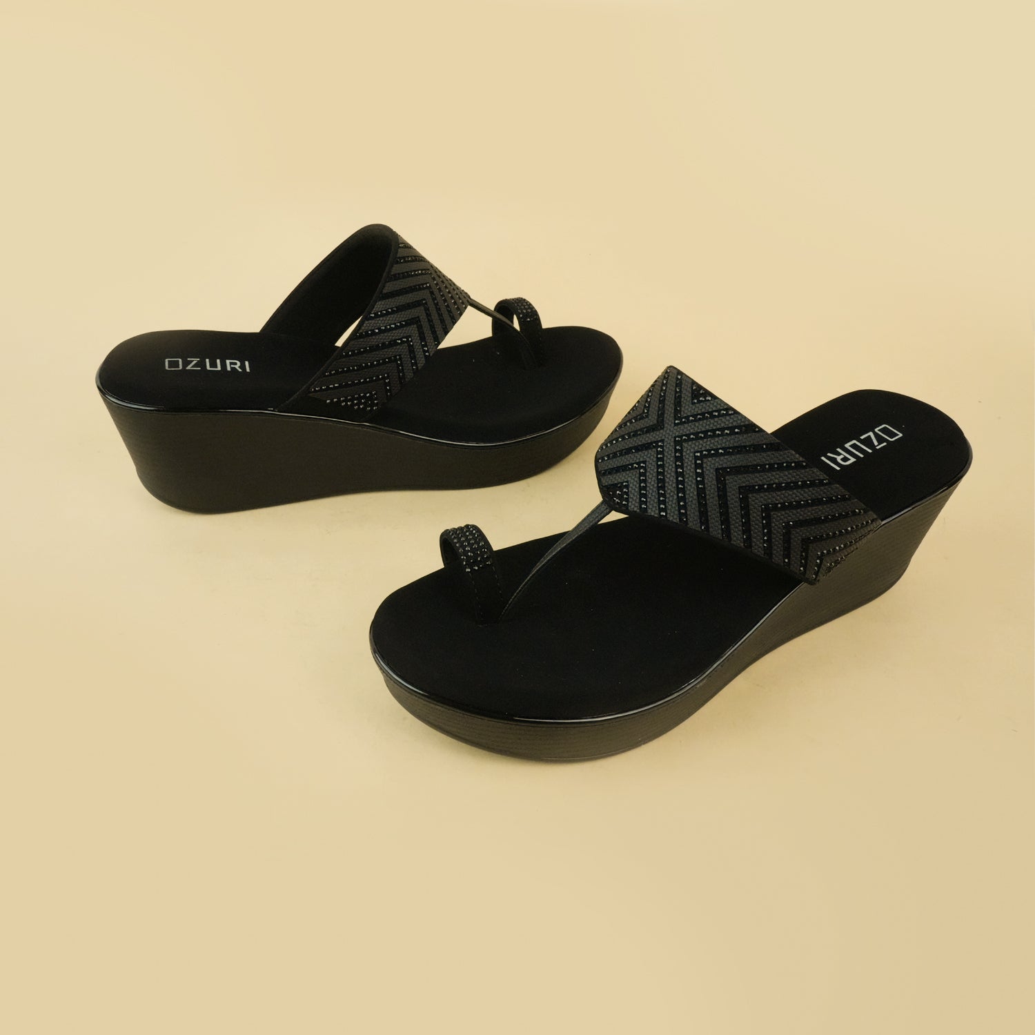ABIRA One Toe Wedge Heel Sandals