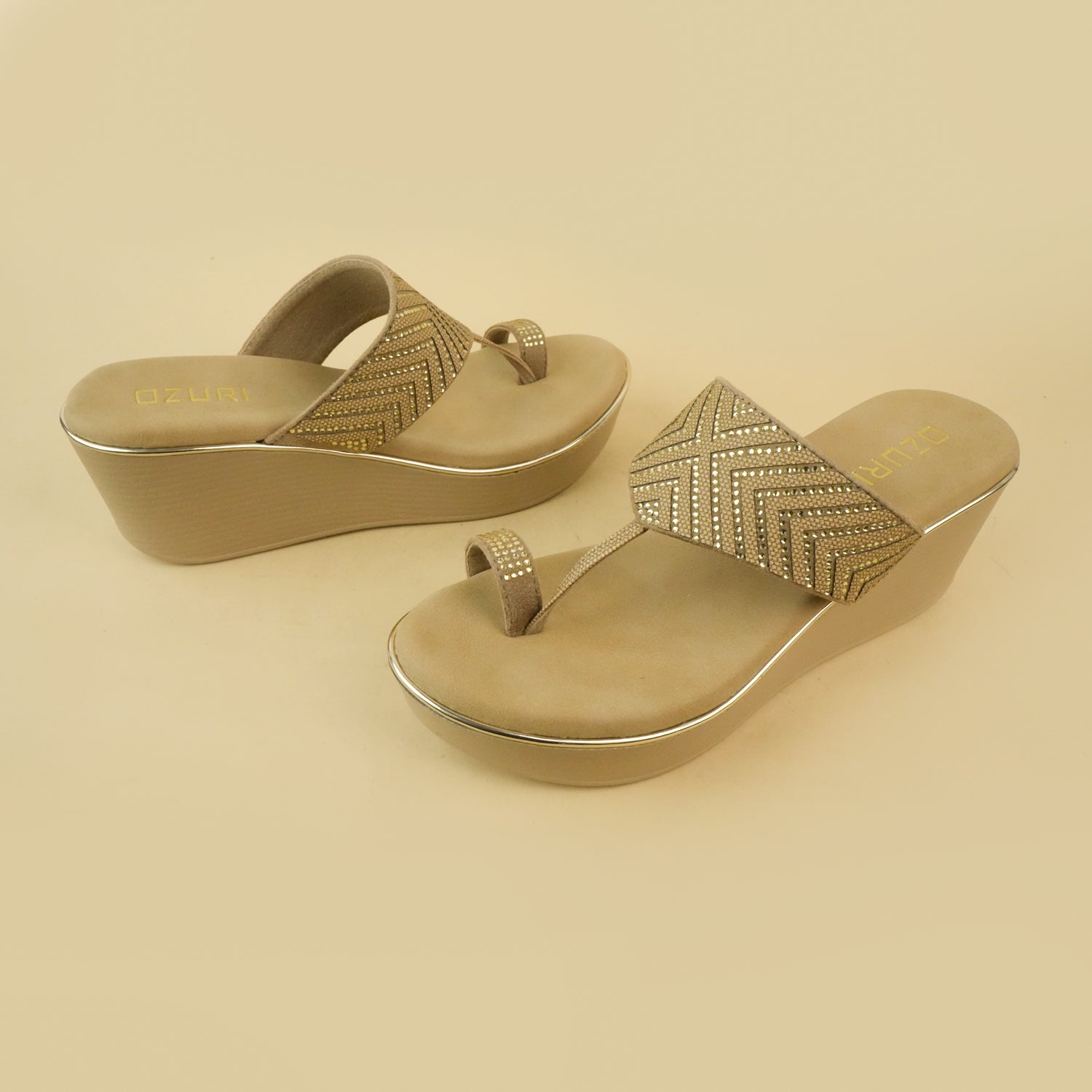 ABIRA One Toe Wedge Heel Sandals