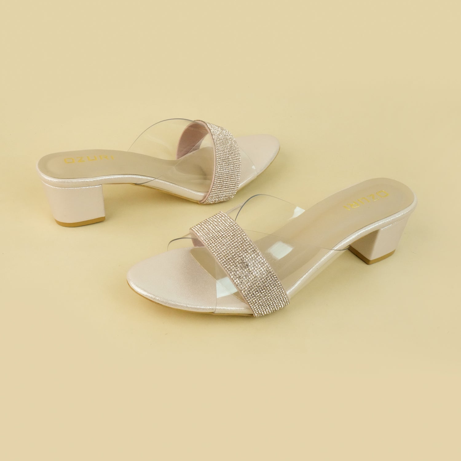 FINLEY Slip-On Block Heel Sandals