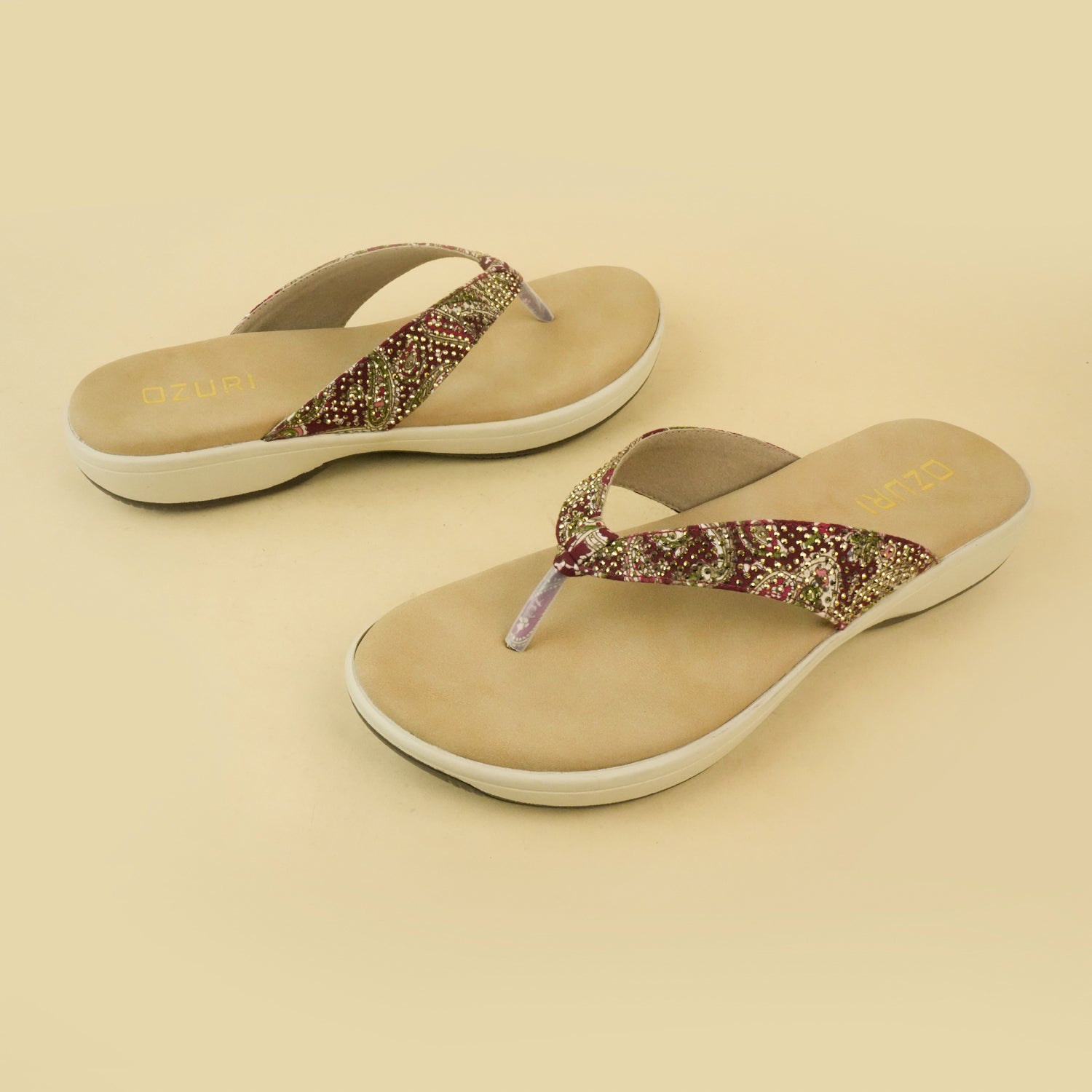 Lucy Embellished Slip-On Flats