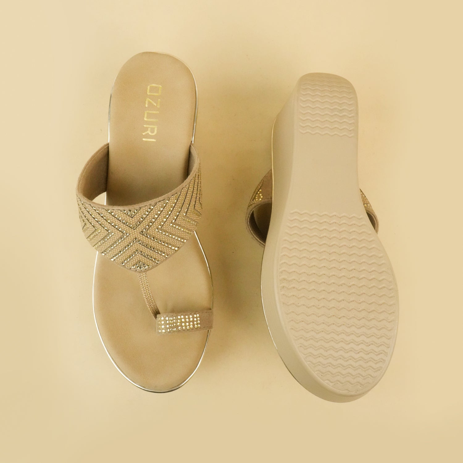 ABIRA One Toe Wedge Heel Sandals