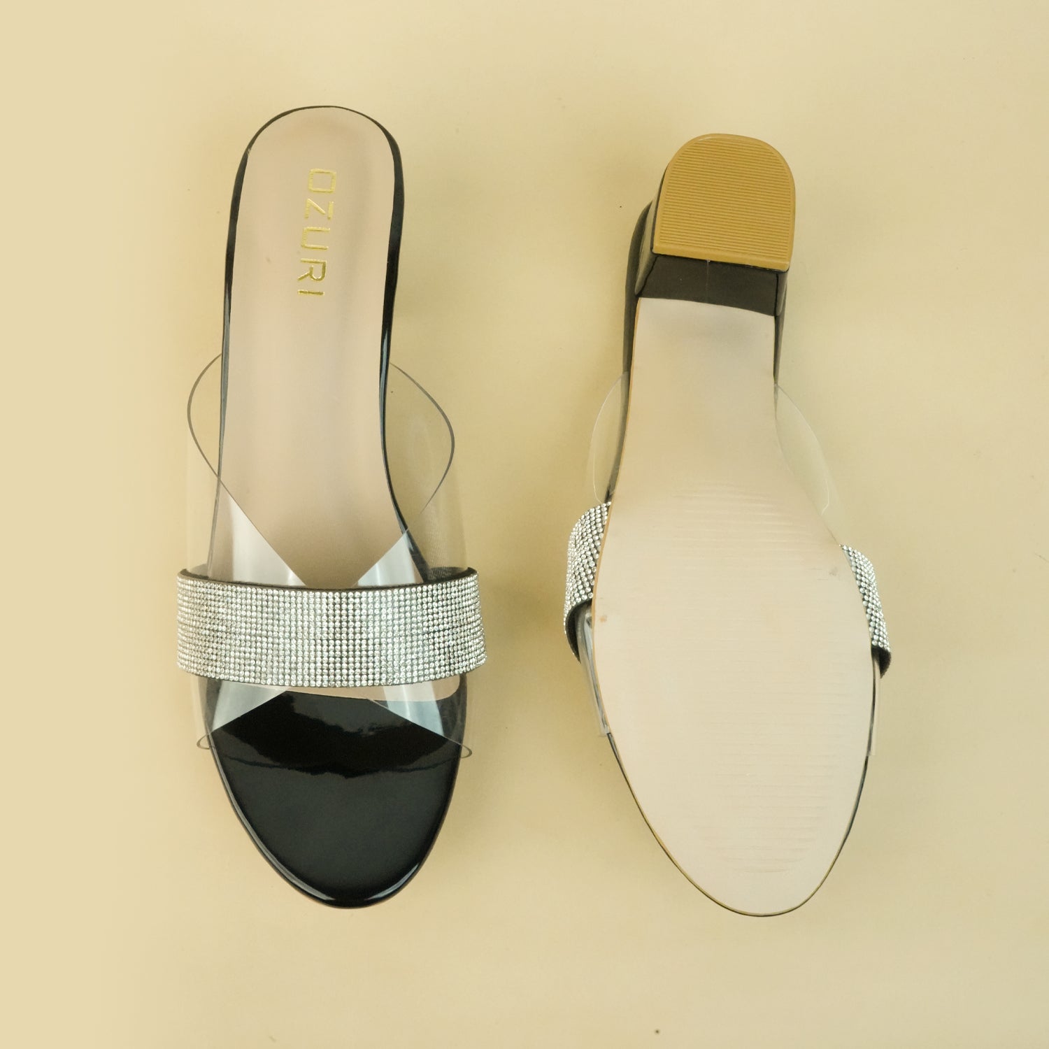 FINLEY Slip-On Block Heel Sandals