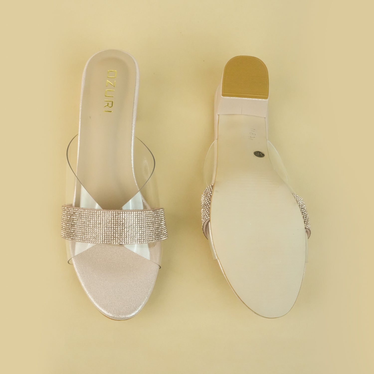FINLEY Slip-On Block Heel Sandals