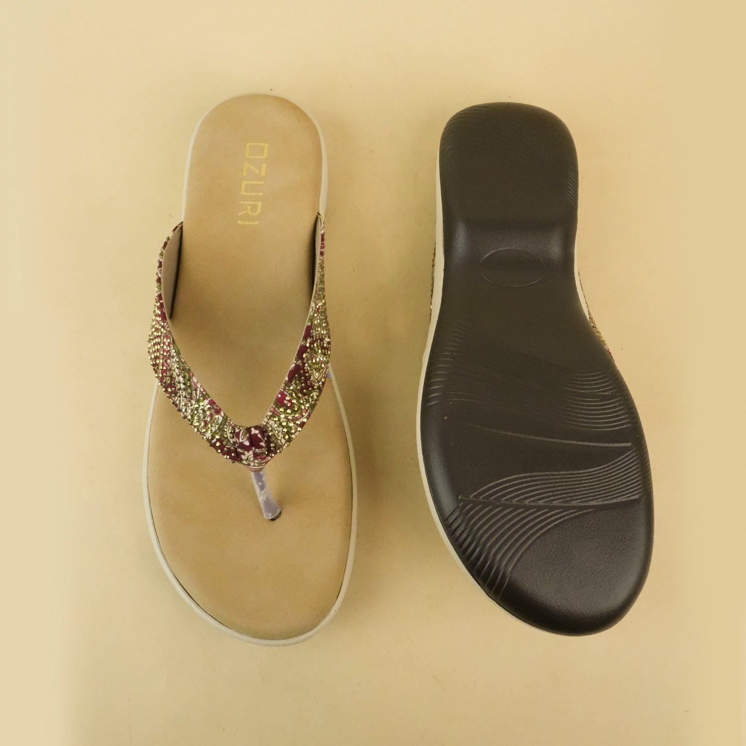 Lucy Embellished Slip-On Flats