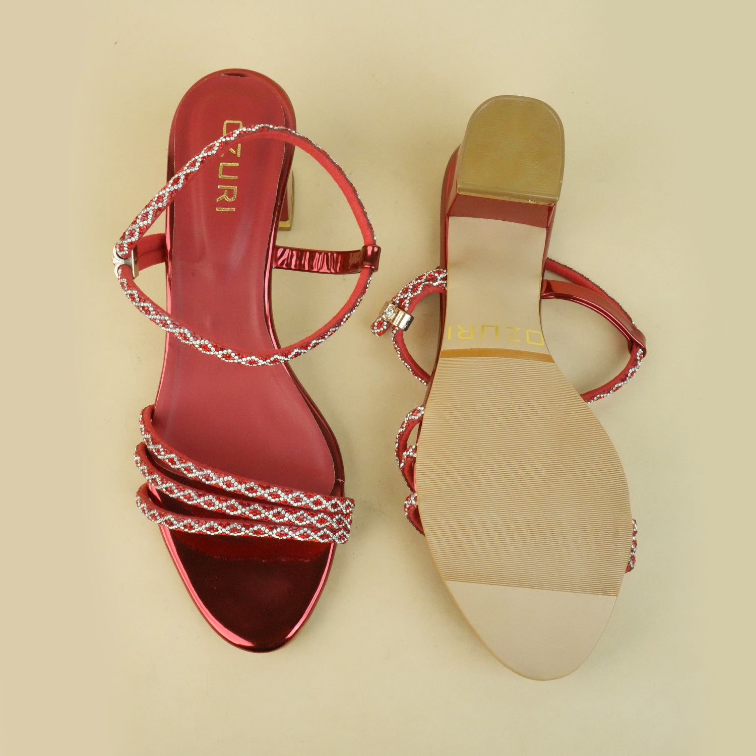 Kimberly Embellished Strappy Heels