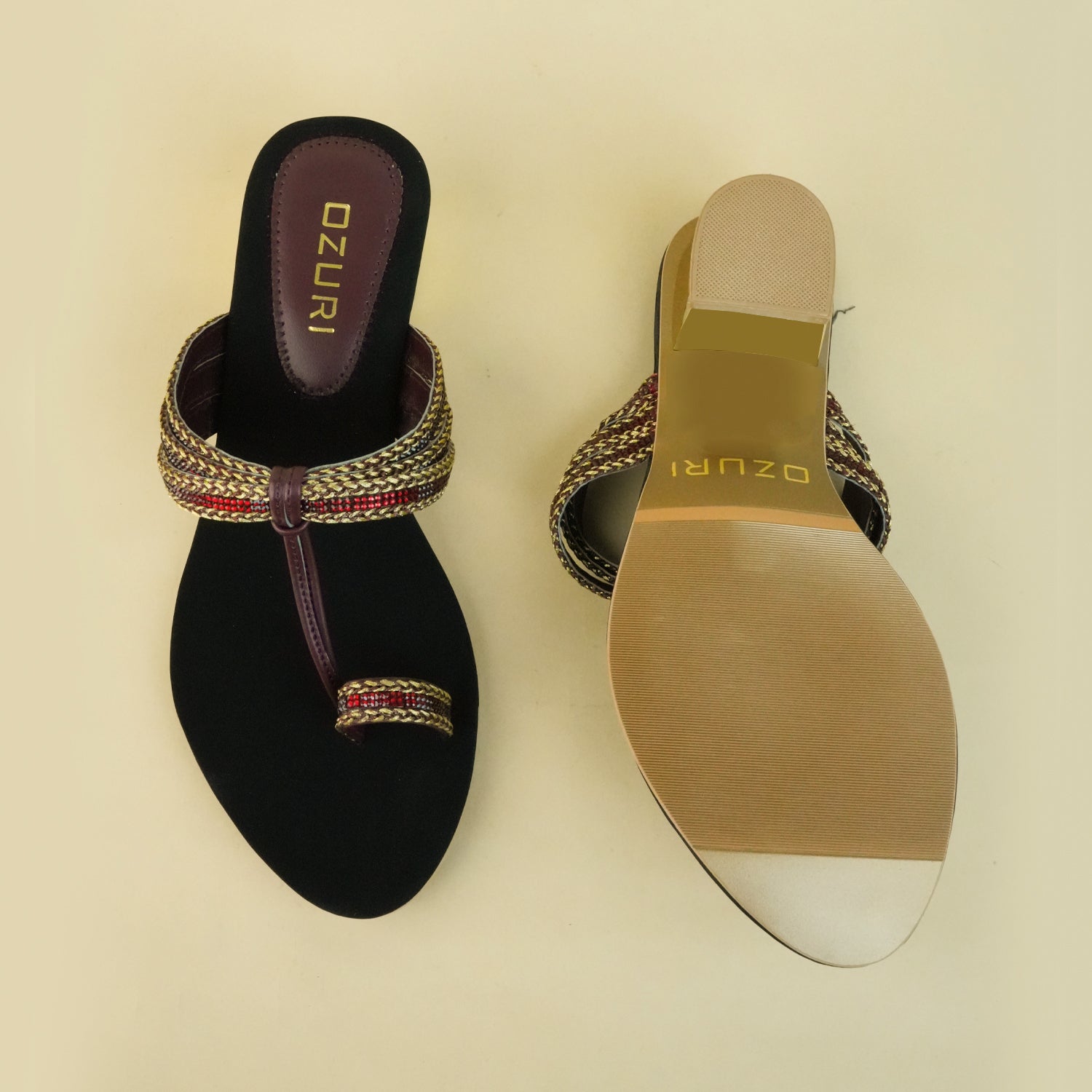 Kailani Embellished Low Block Heels