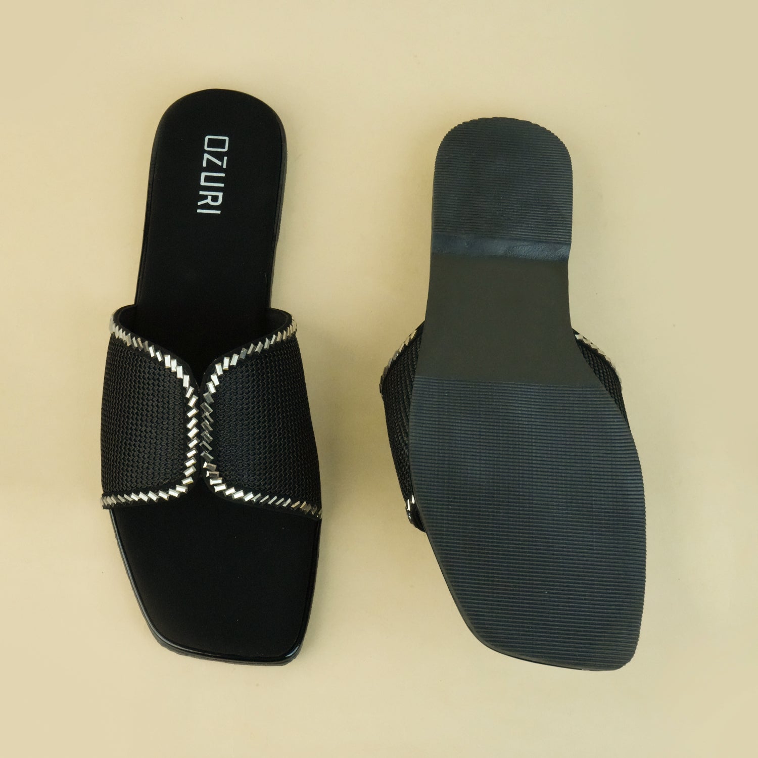 Skylar Knitted Embellished Flats