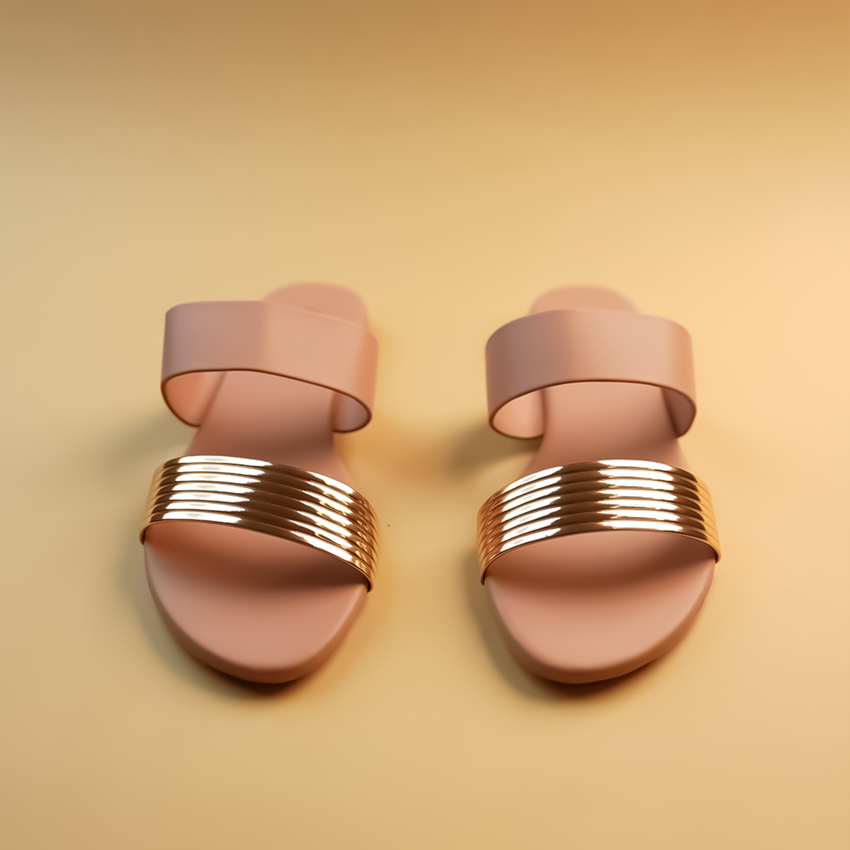 Adela Metallic Flats