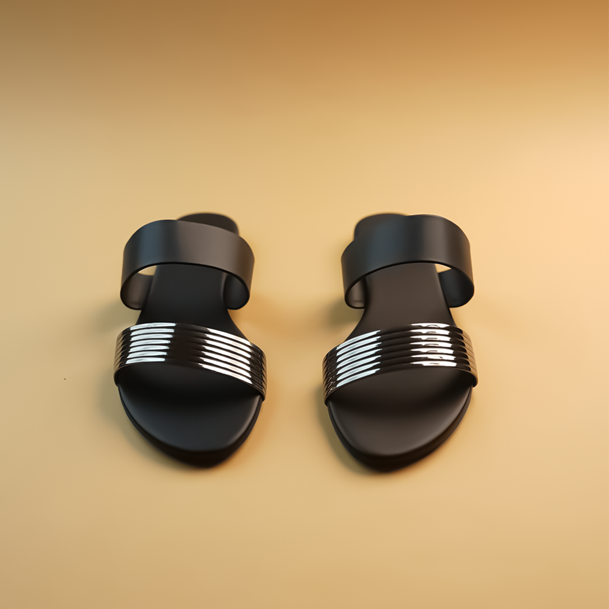 Adela Metallic Flats