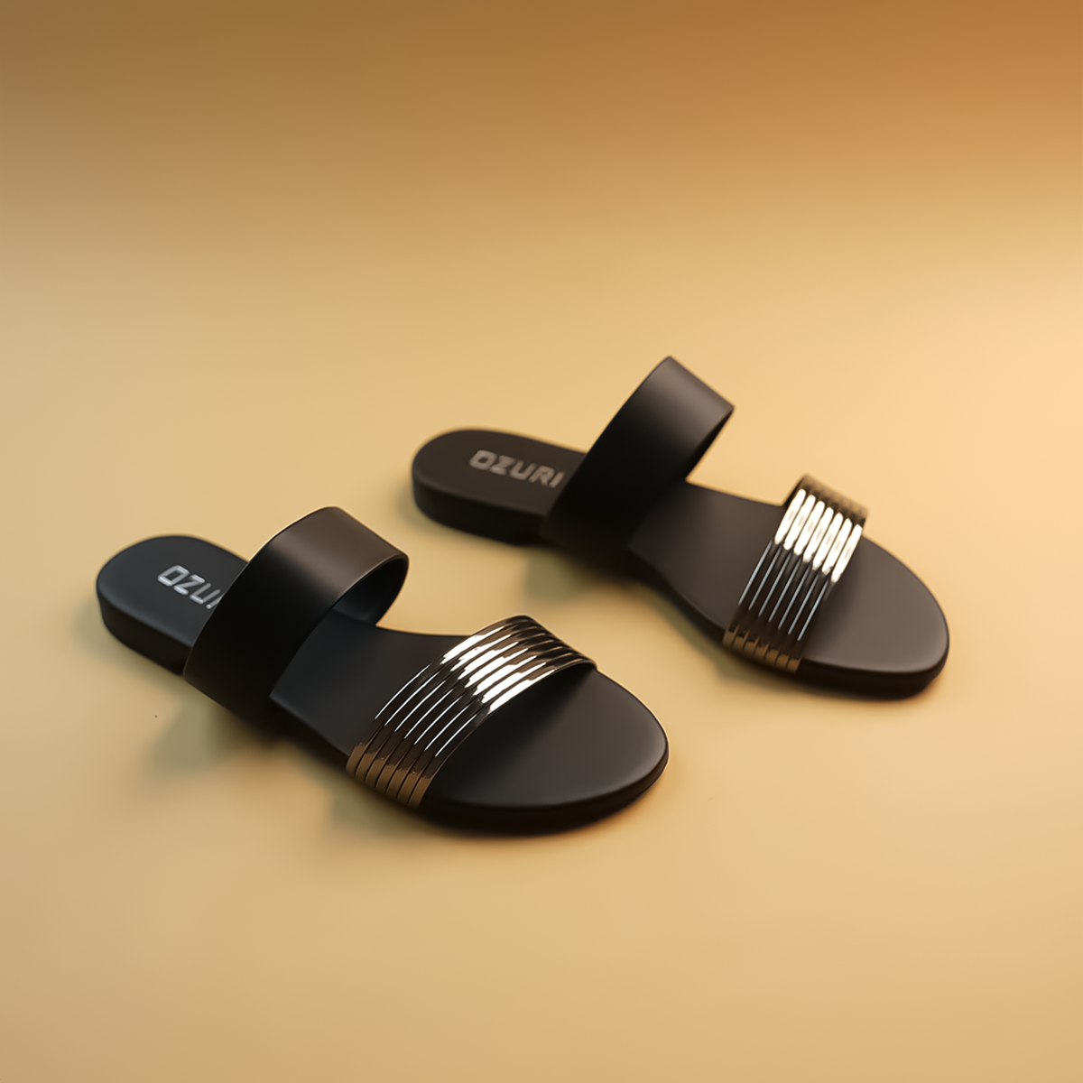 Adela Metallic Flats