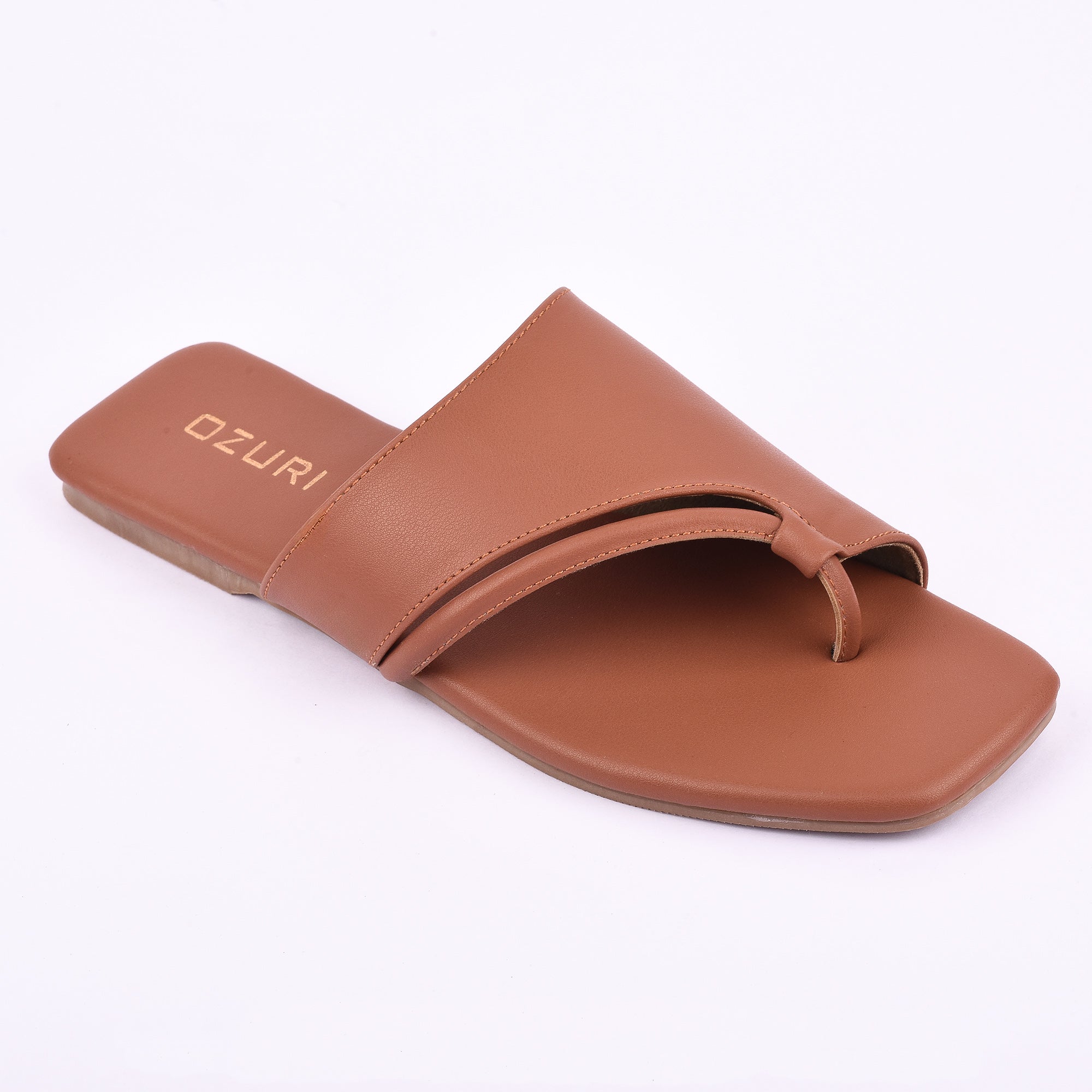 Chic Toe Loop Slip-On Flat Sandal for Women