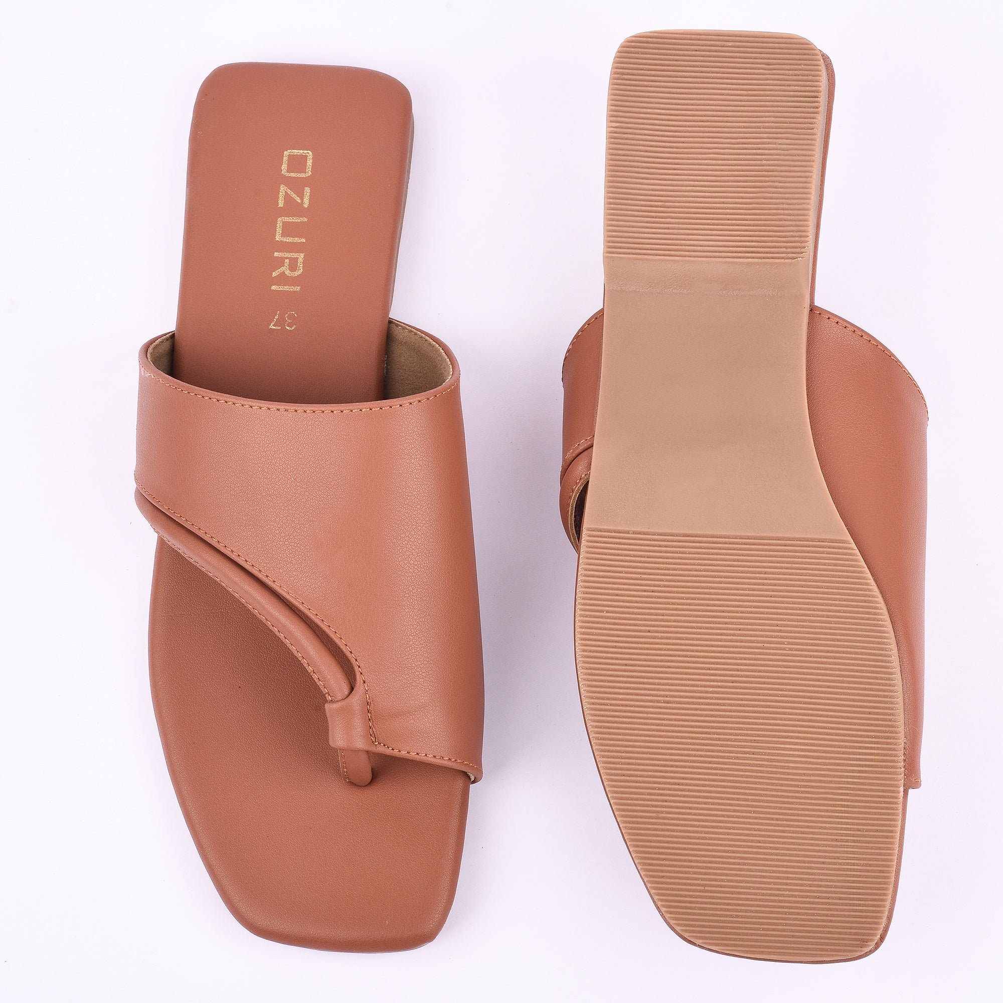 Chic Toe Loop Slip-On Flat Sandal for Women