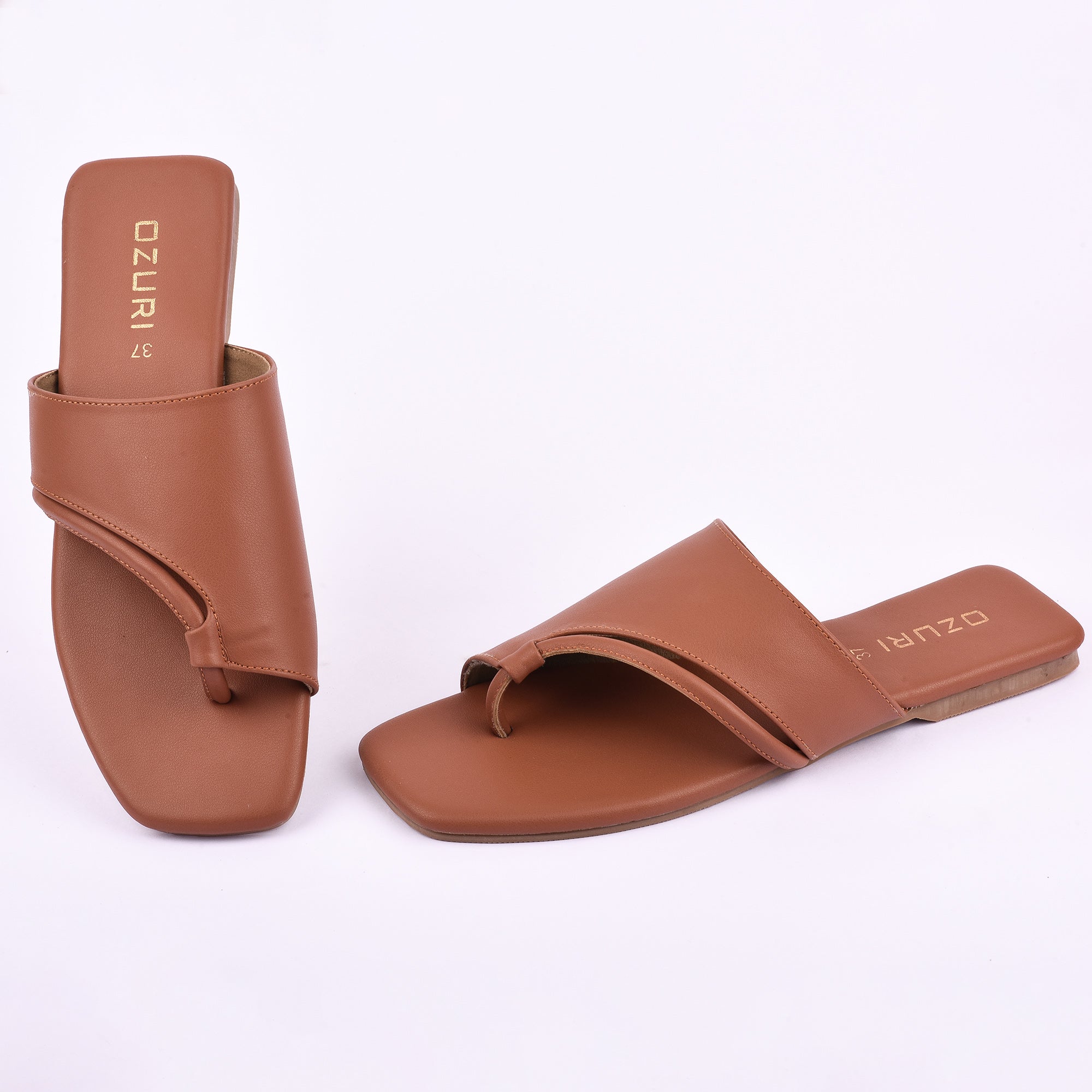 Chic Toe Loop Slip-On Flat Sandal for Women