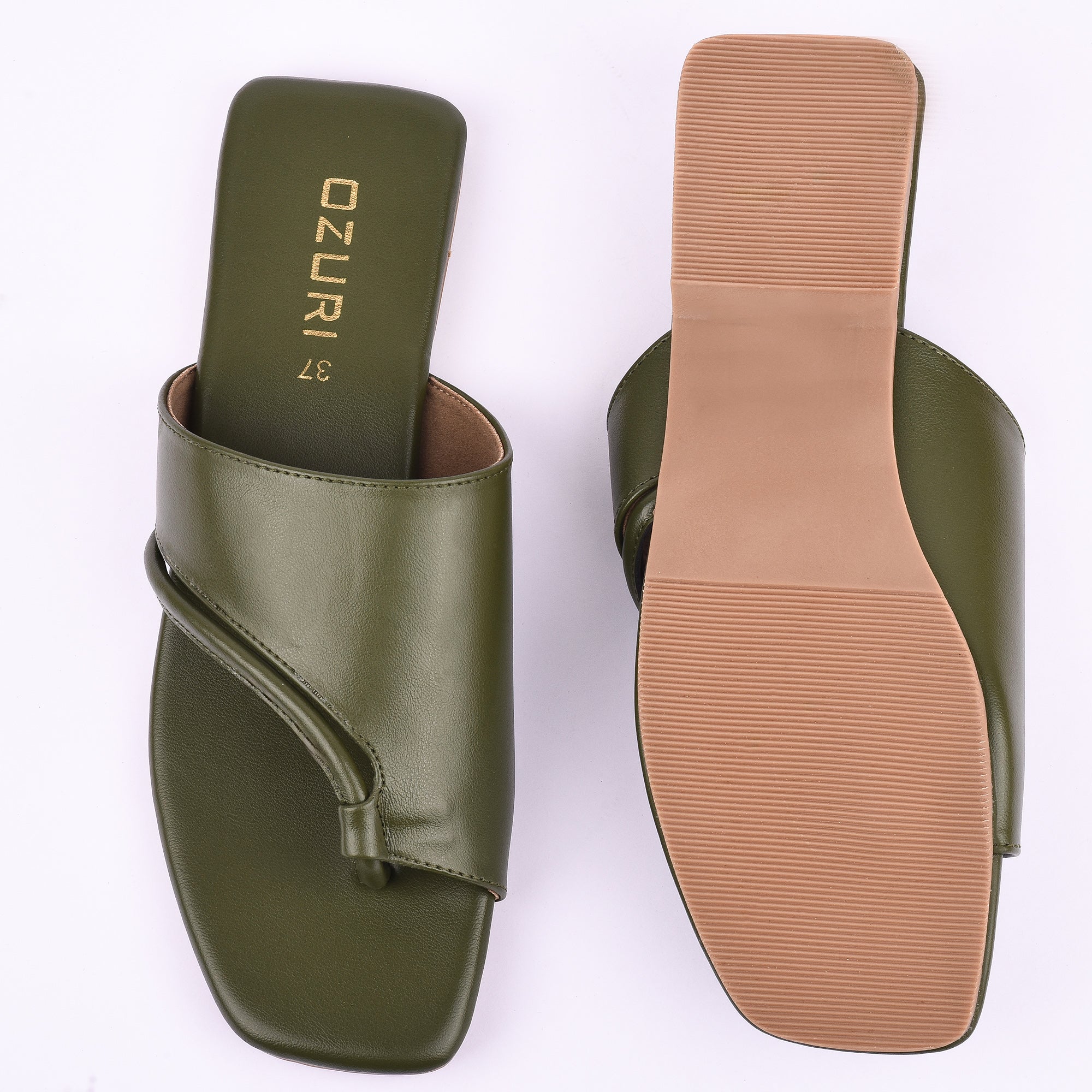 Chic Toe Loop Slip-On Flat Sandal for Women