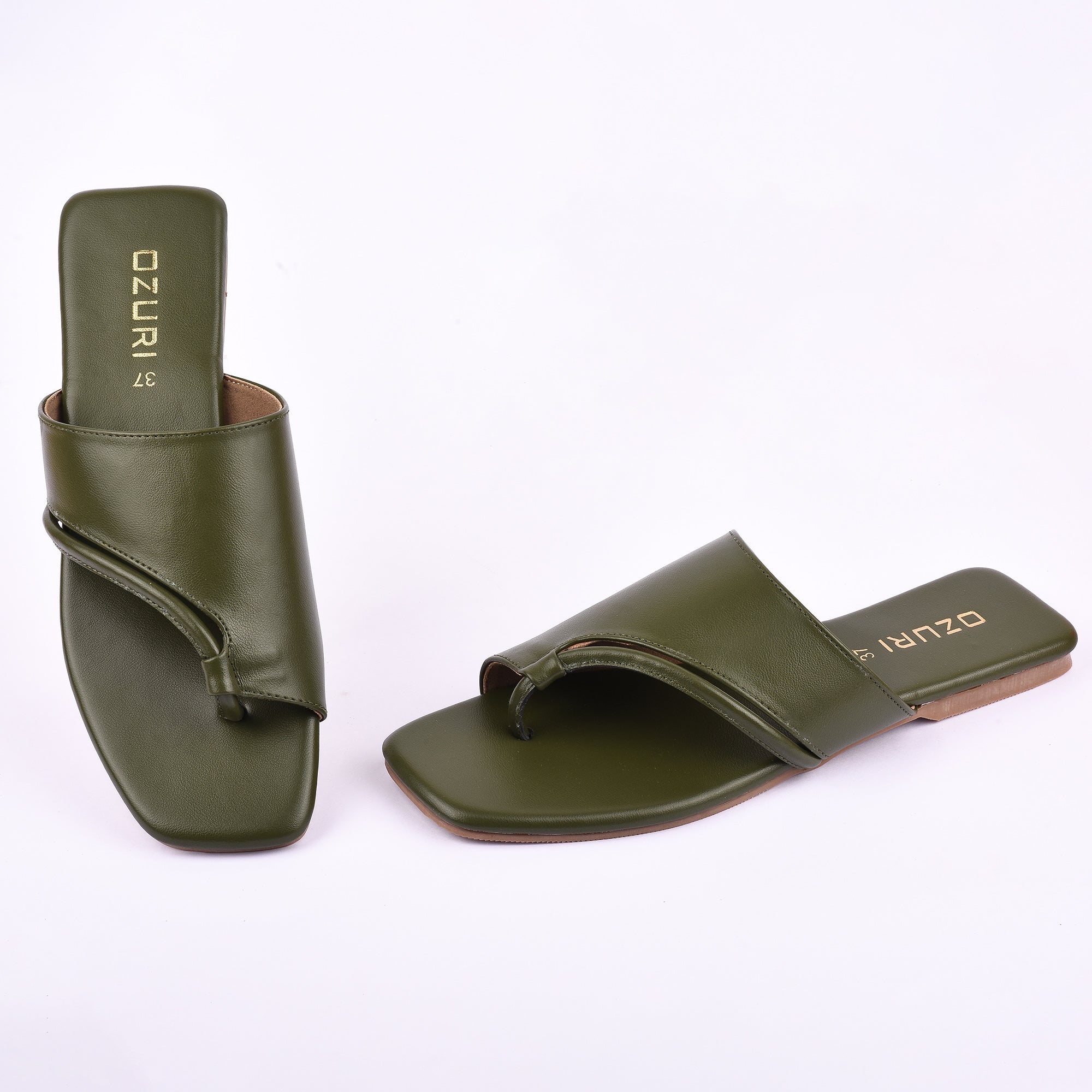 Chic Toe Loop Slip-On Flat Sandal for Women