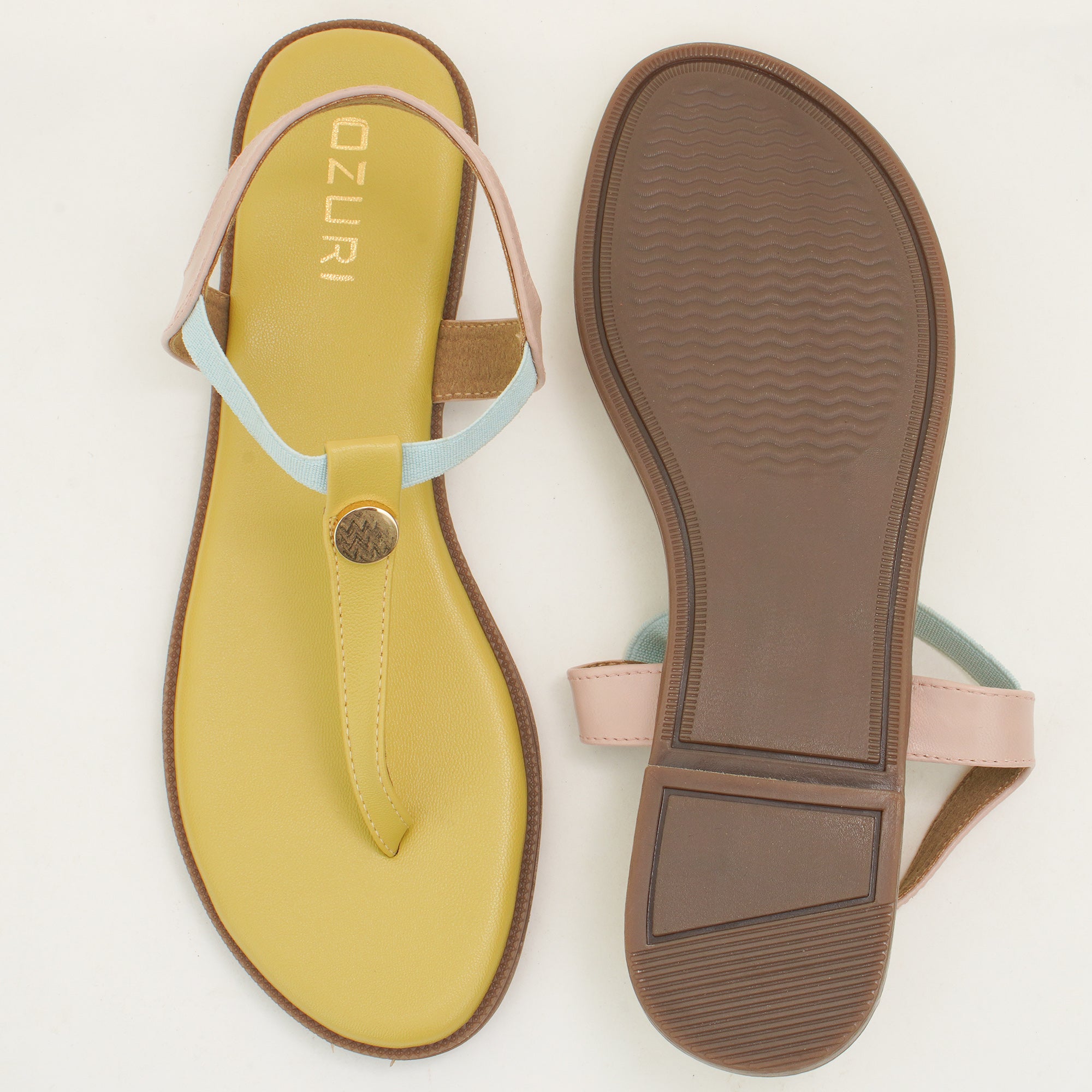 Chic Casual T-Strap Flat Sandals