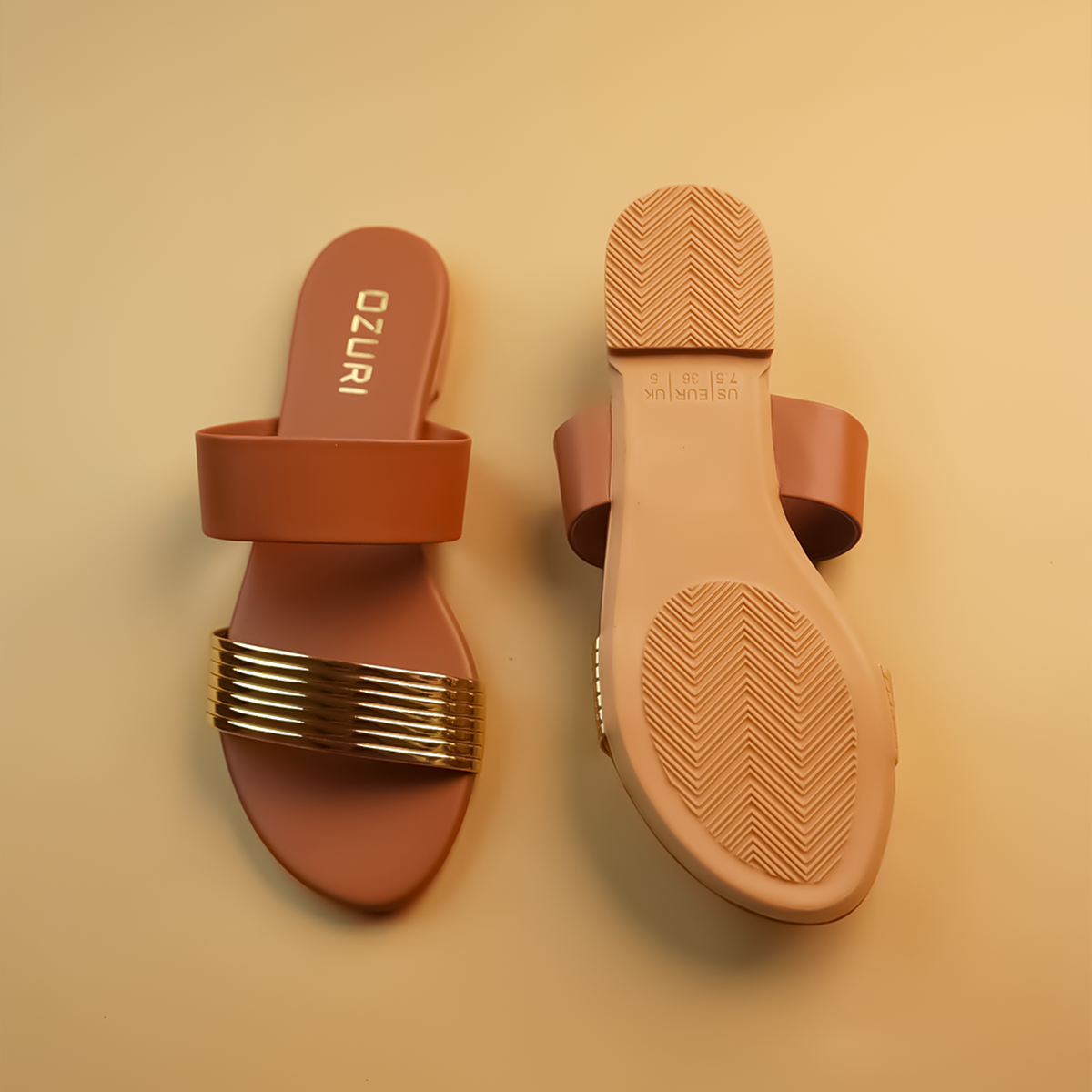 Adela Metallic Flats