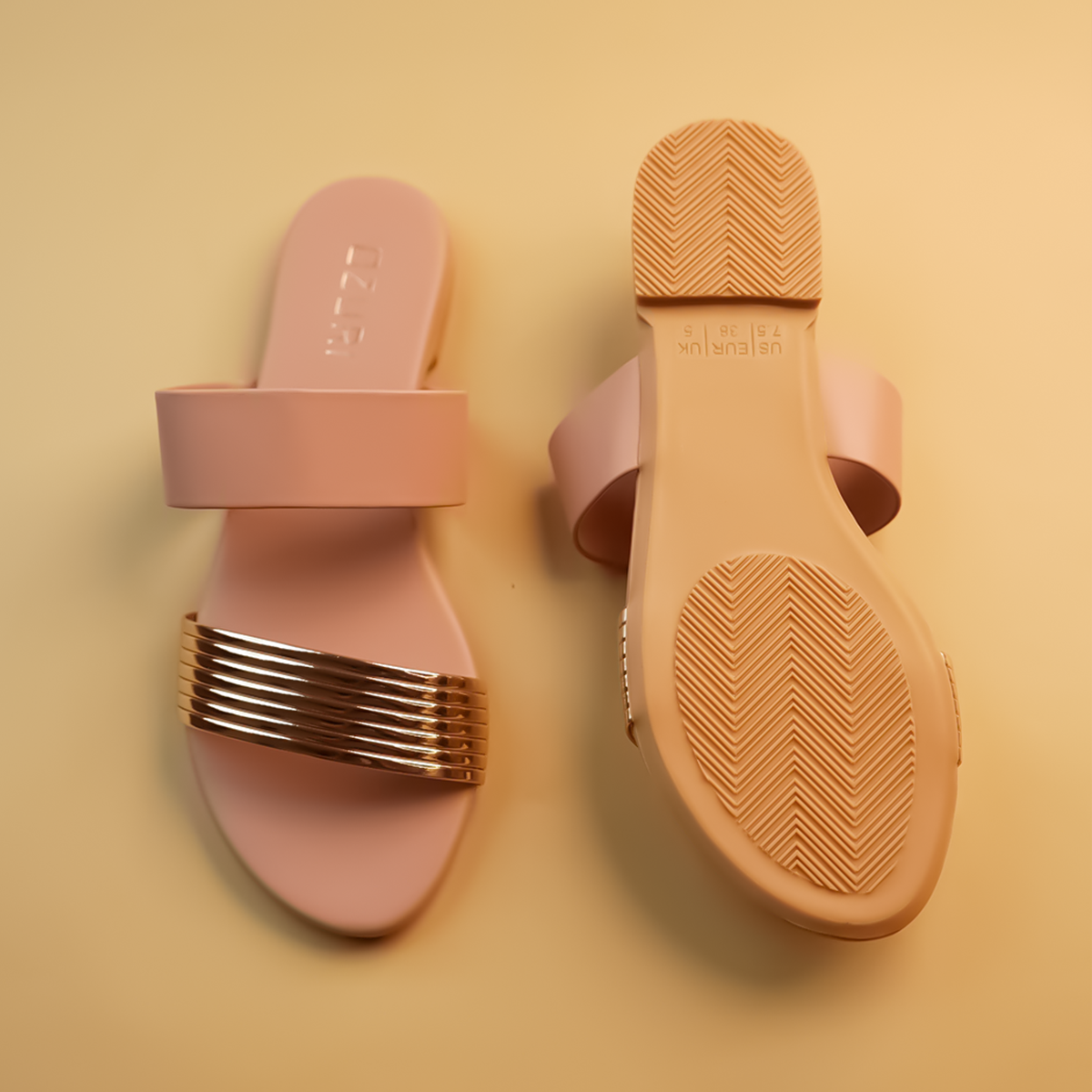 Adela Metallic Flats