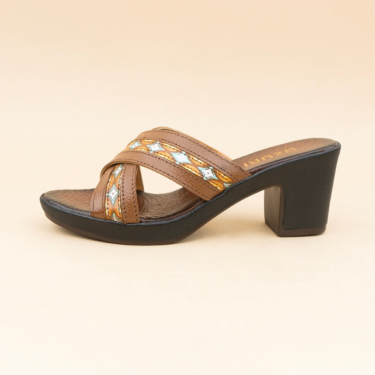 Elanor Leather Block Heels