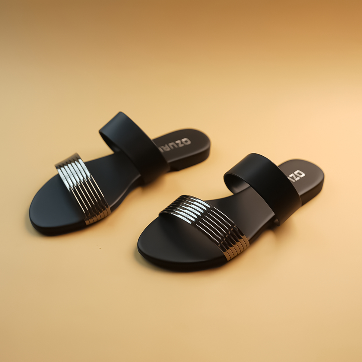 Adela Metallic Flats