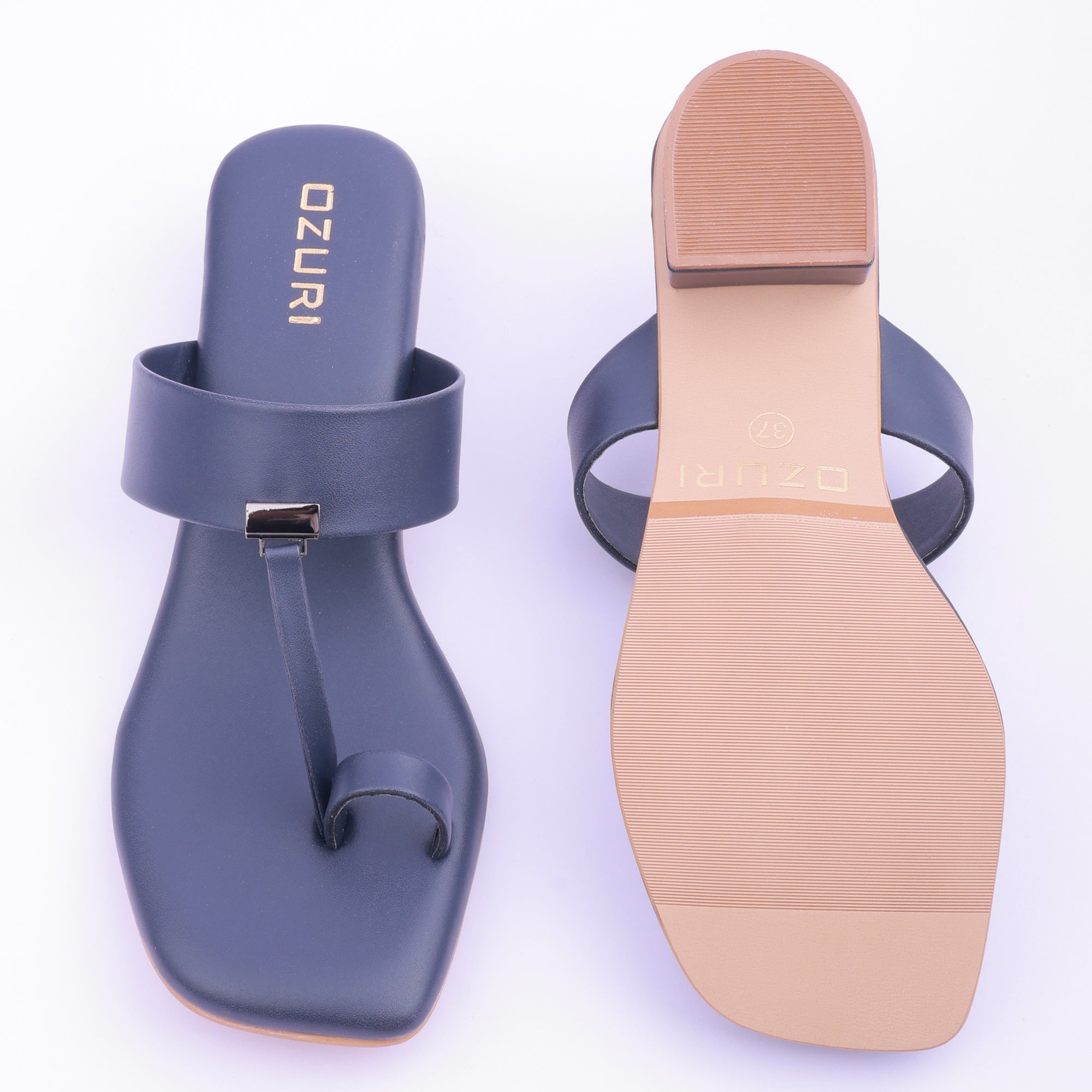 Stylish Toe Ring Block Heel Sandals for Women