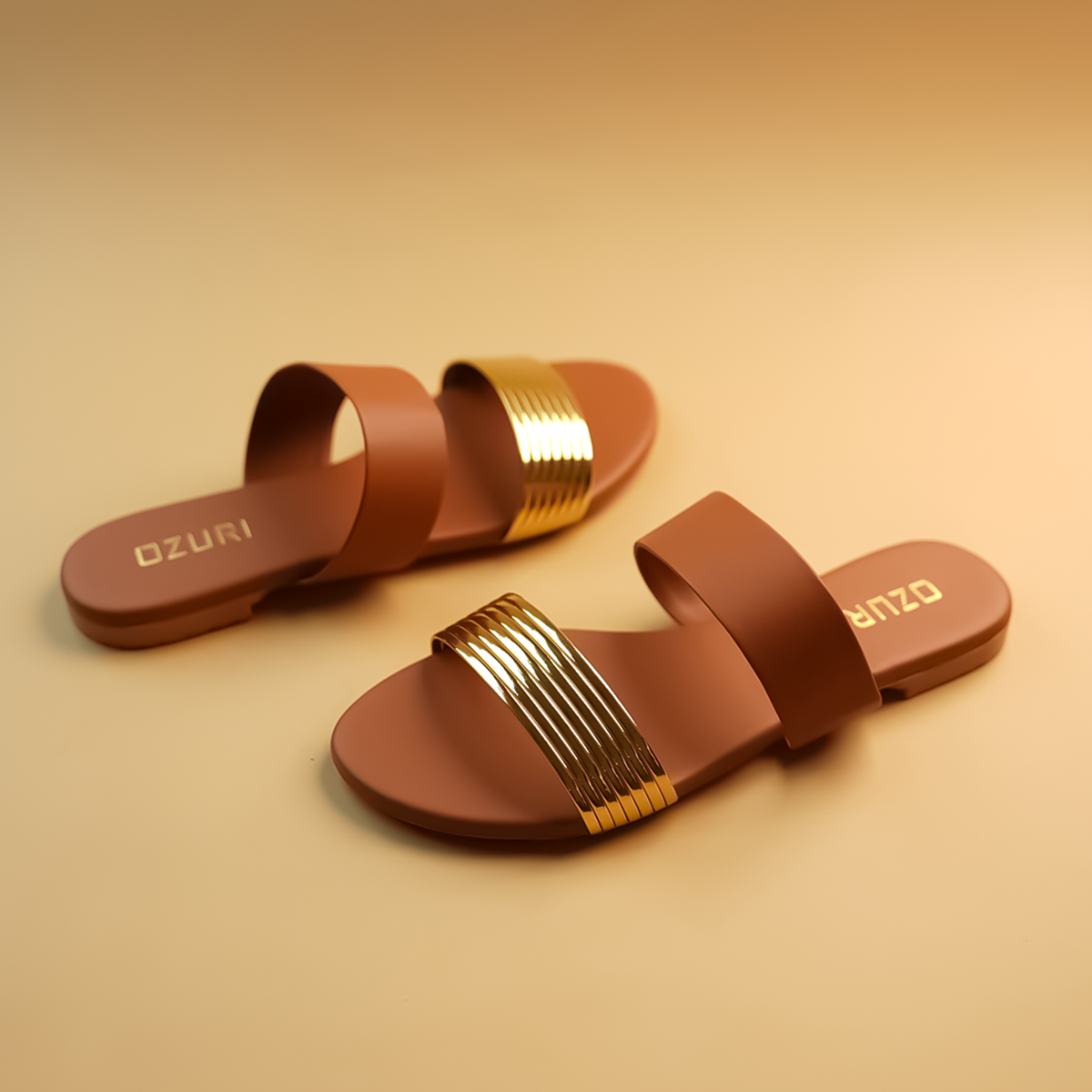 Adela Metallic Flats