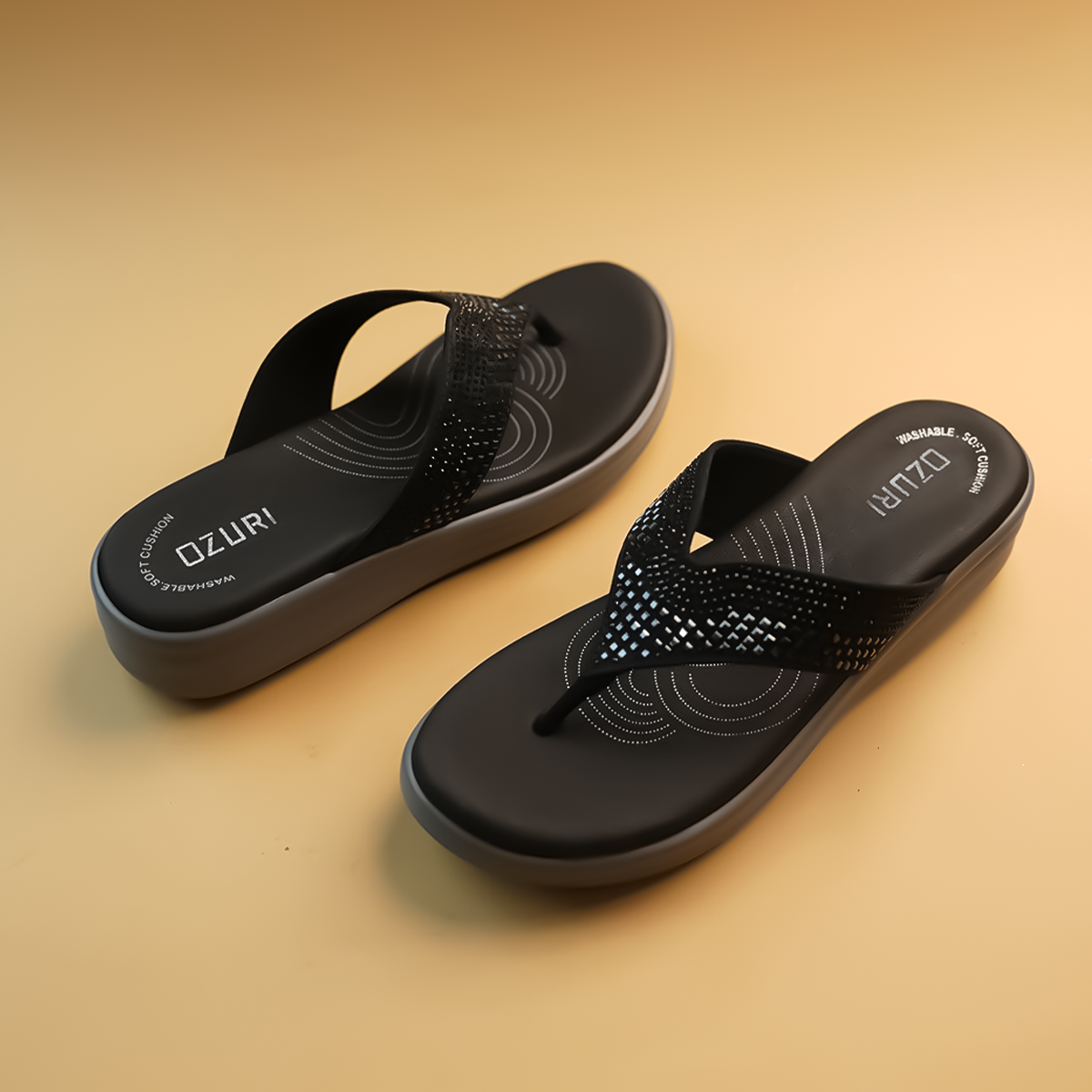 Omni Embellished Low Wedgies