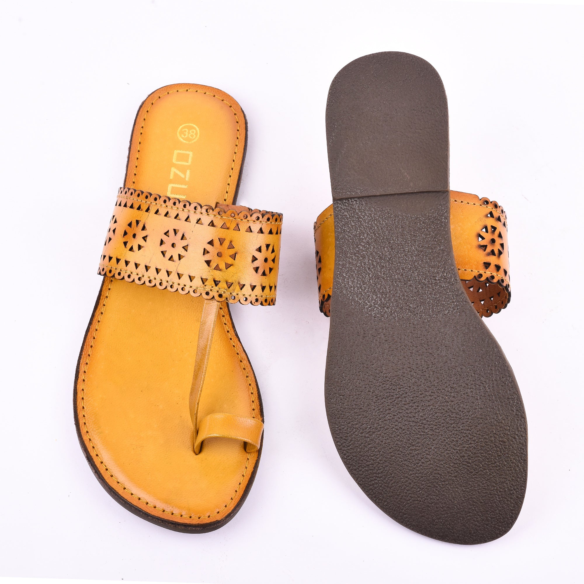 Ozuri Handcrafted Kolhapuri Flats for Women