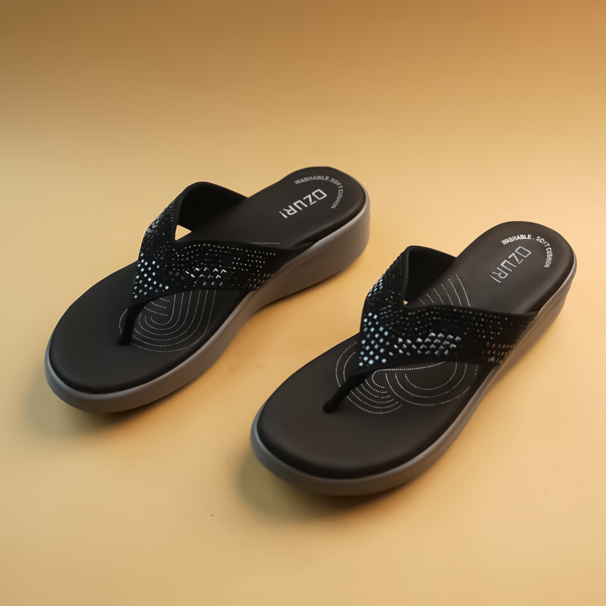 Omni Embellished Low Wedgies
