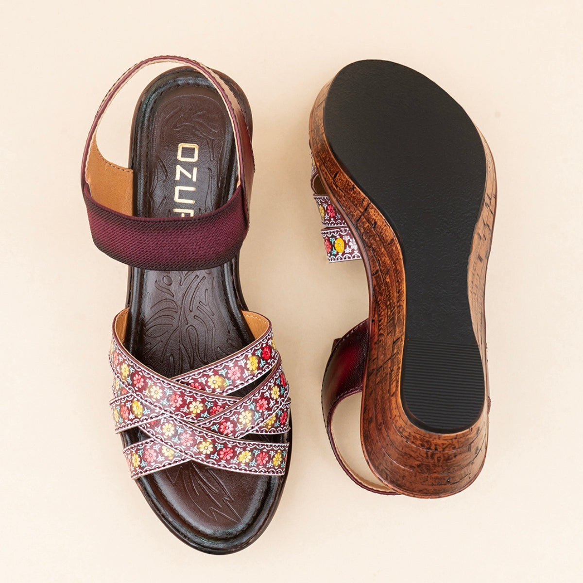 Willow Leather Wedges