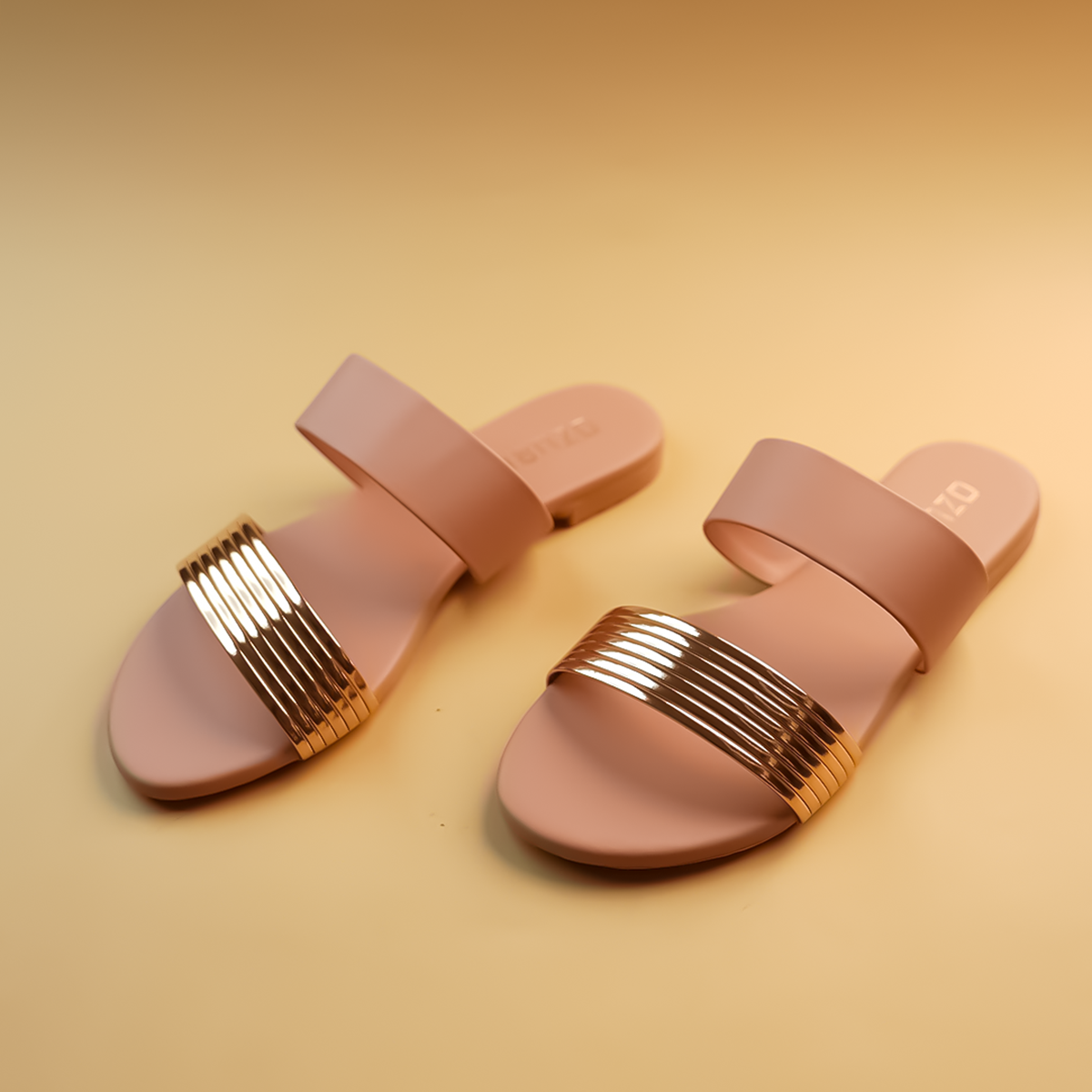 Adela Metallic Flats