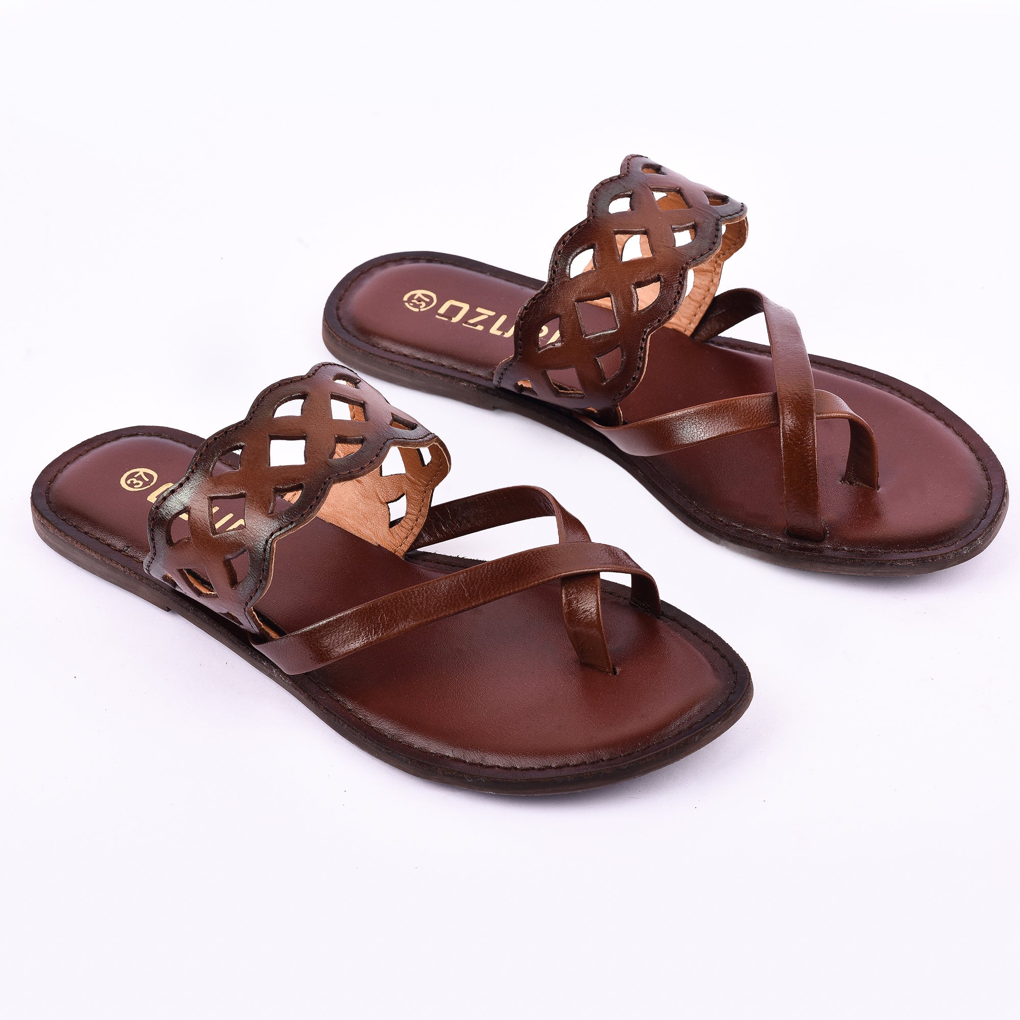 Trendy Cutwork Slip-On Flat Sandal for Women