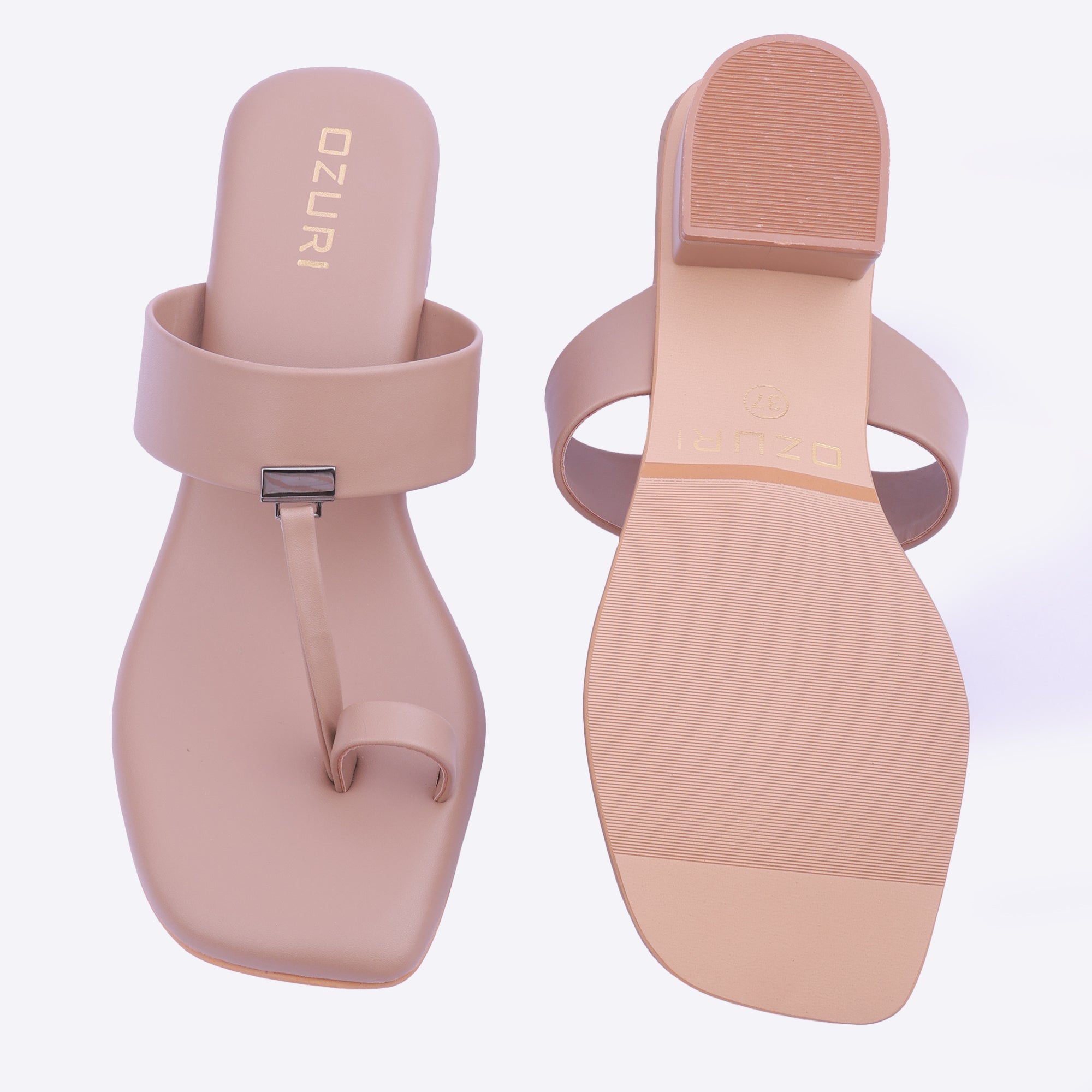 Stylish Toe Ring Block Heel Sandals for Women