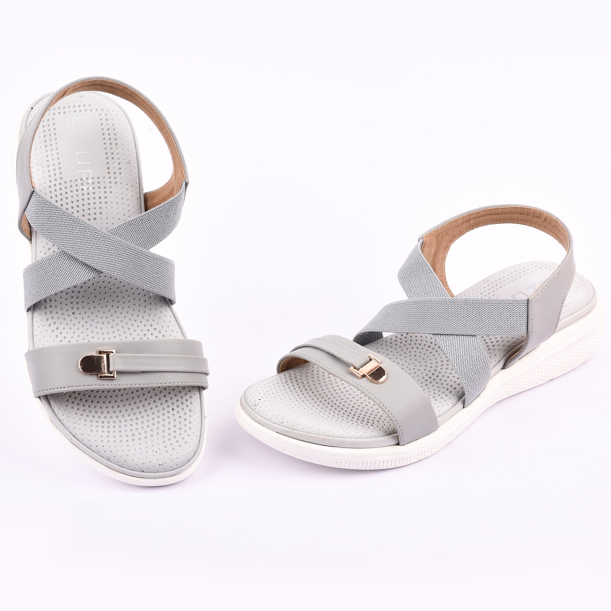 Women’s Casual Sandals with Cross Straps and Comfort Sole