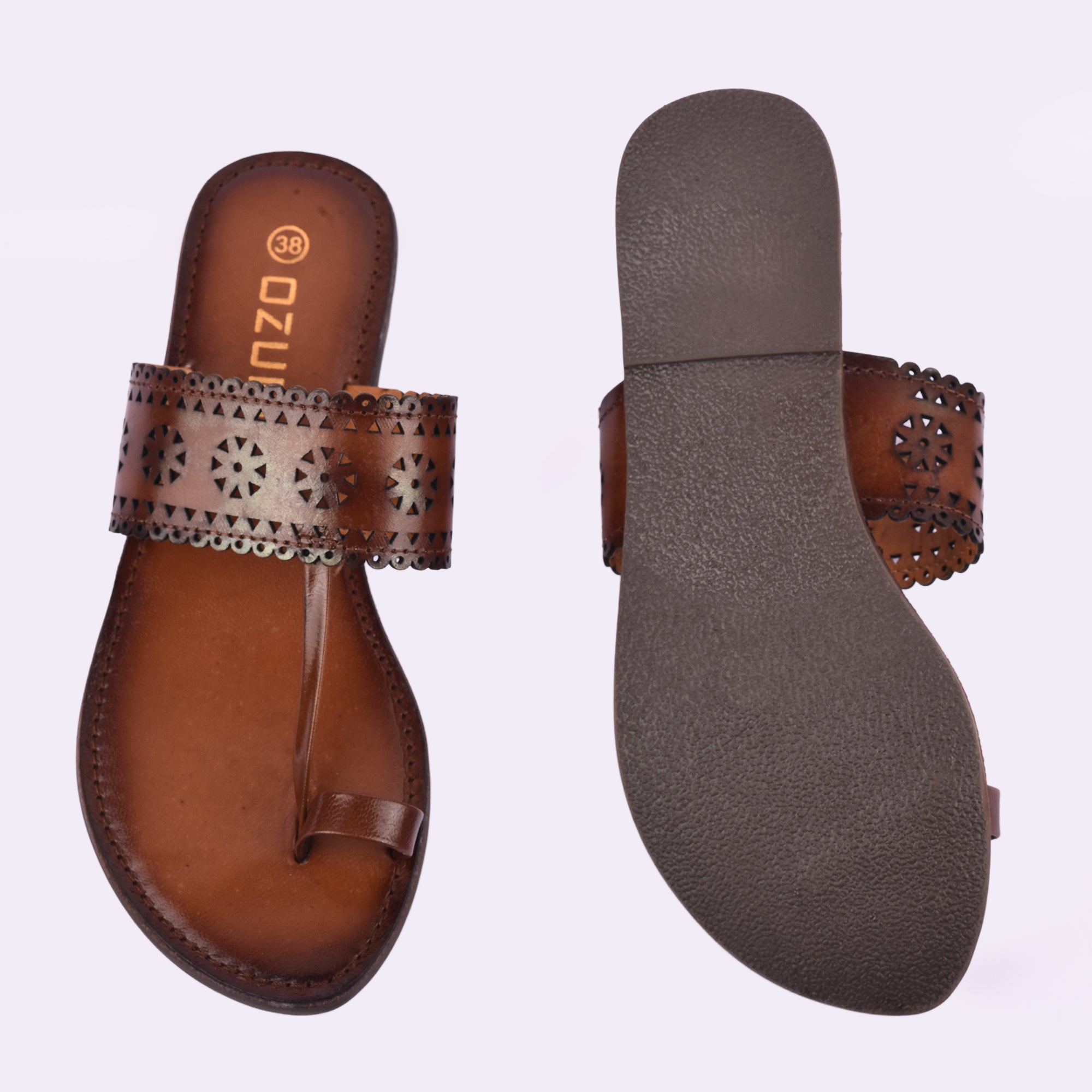 Ozuri Handcrafted Kolhapuri Flats for Women