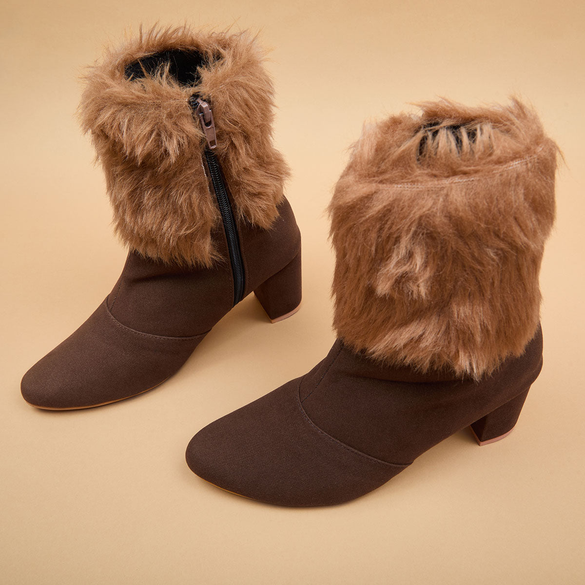 Cozy Faux Fur Boots - Main Image
