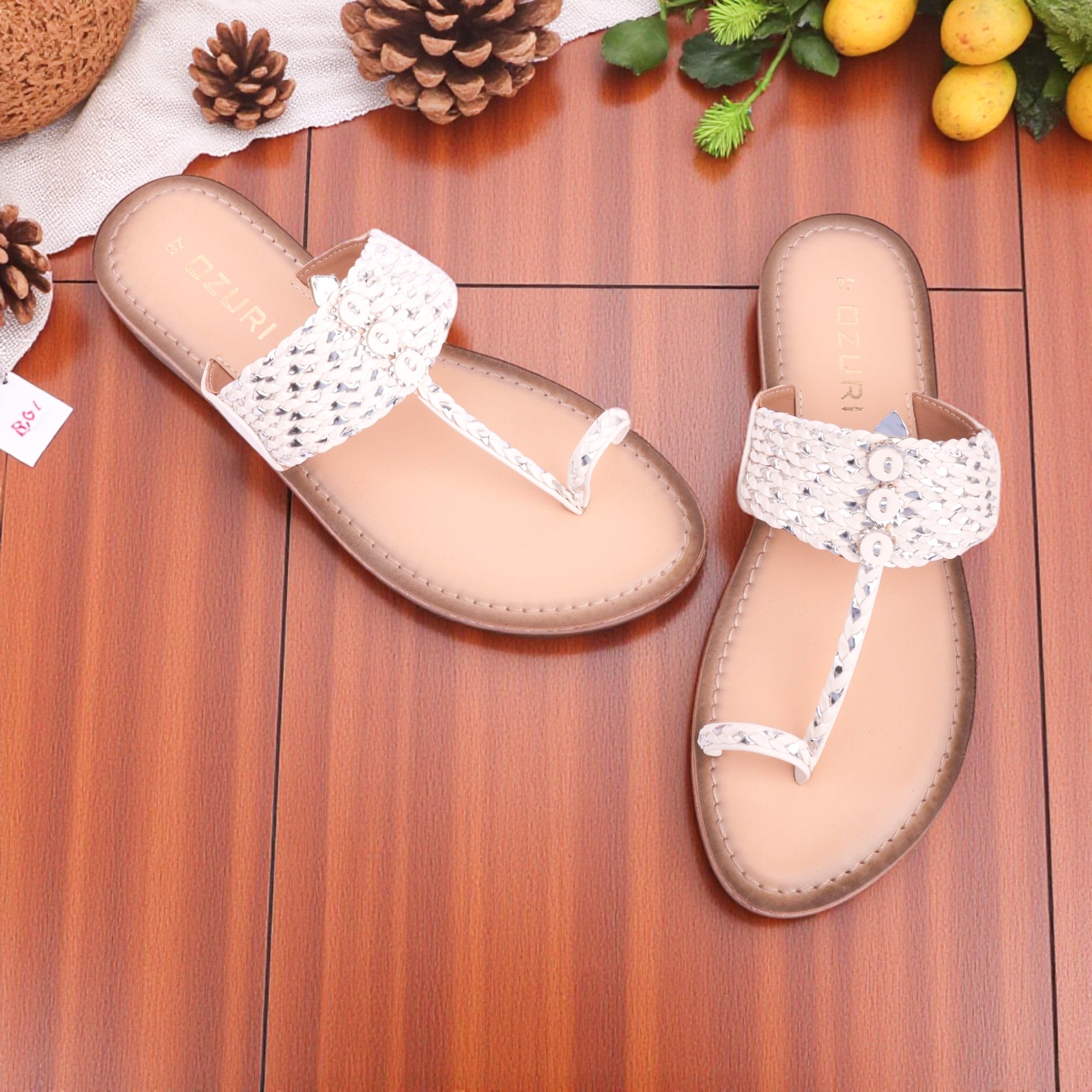 Embellished Handcrafted Toe Ring Flats for Women