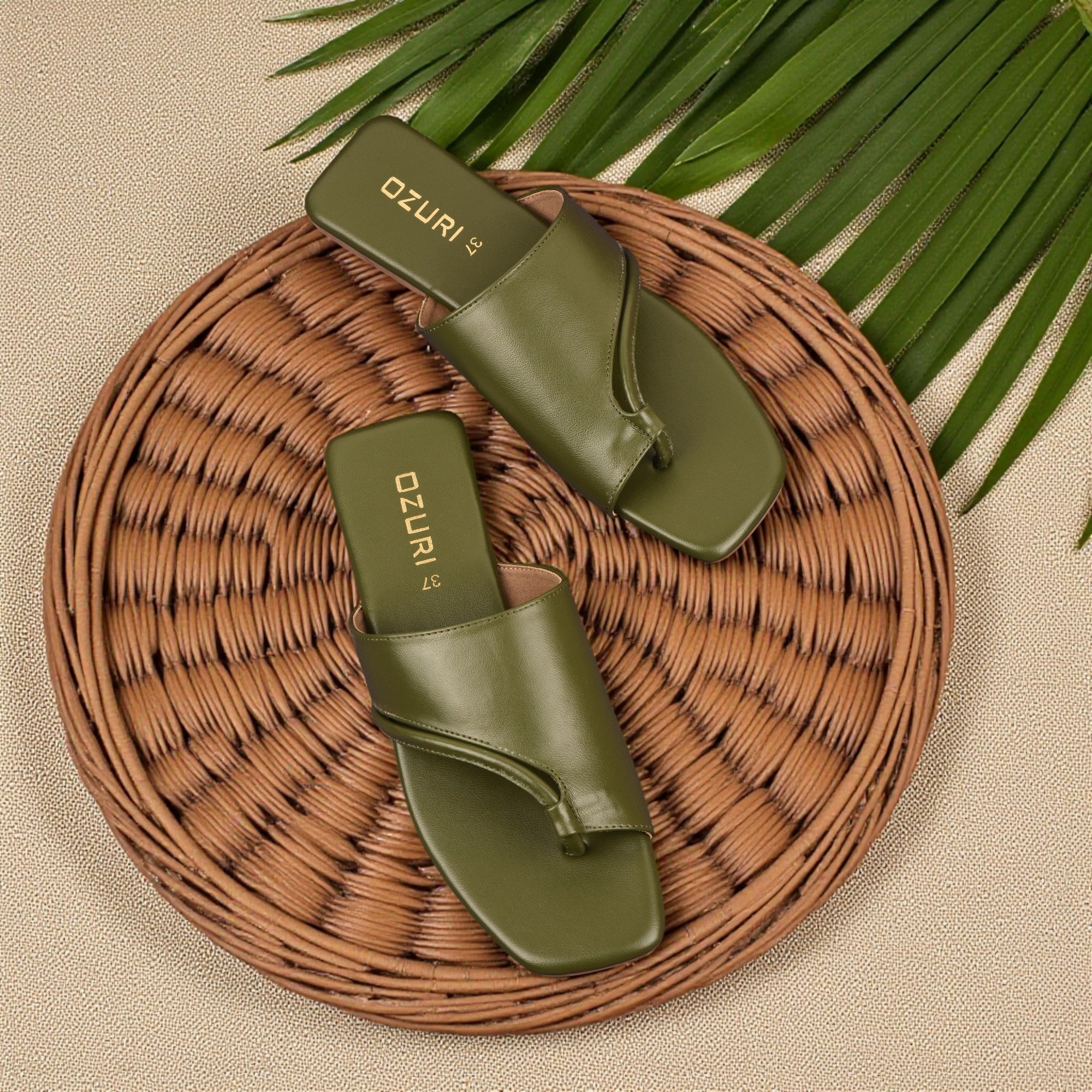 Chic Toe Loop Slip-On Flat Sandal for Women