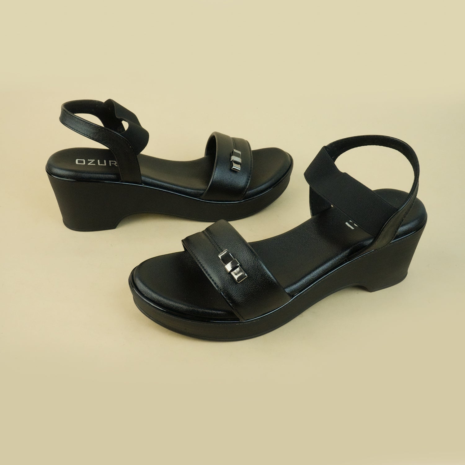 BRYNLEE Backstrap Wedge Heel Sandals