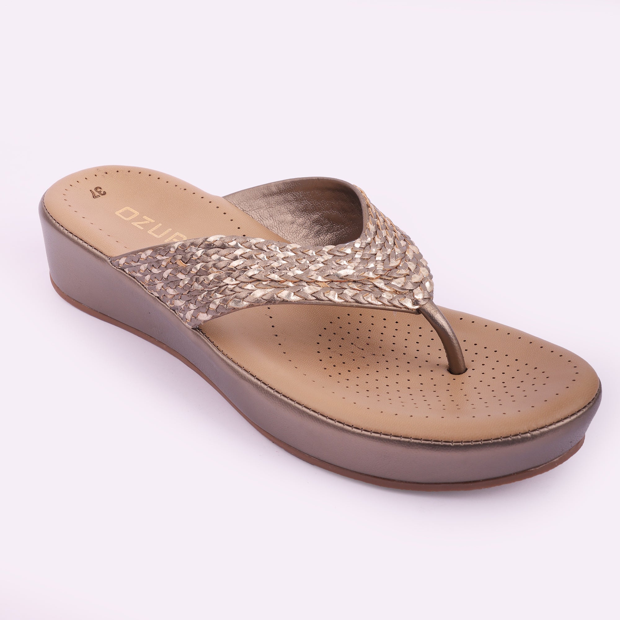 Stylish Wedge Heeled Comfort Slip-On Sandals for Women