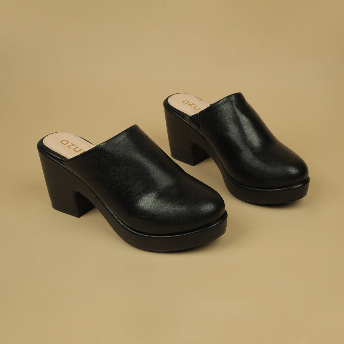 Fiona Solid High Mules